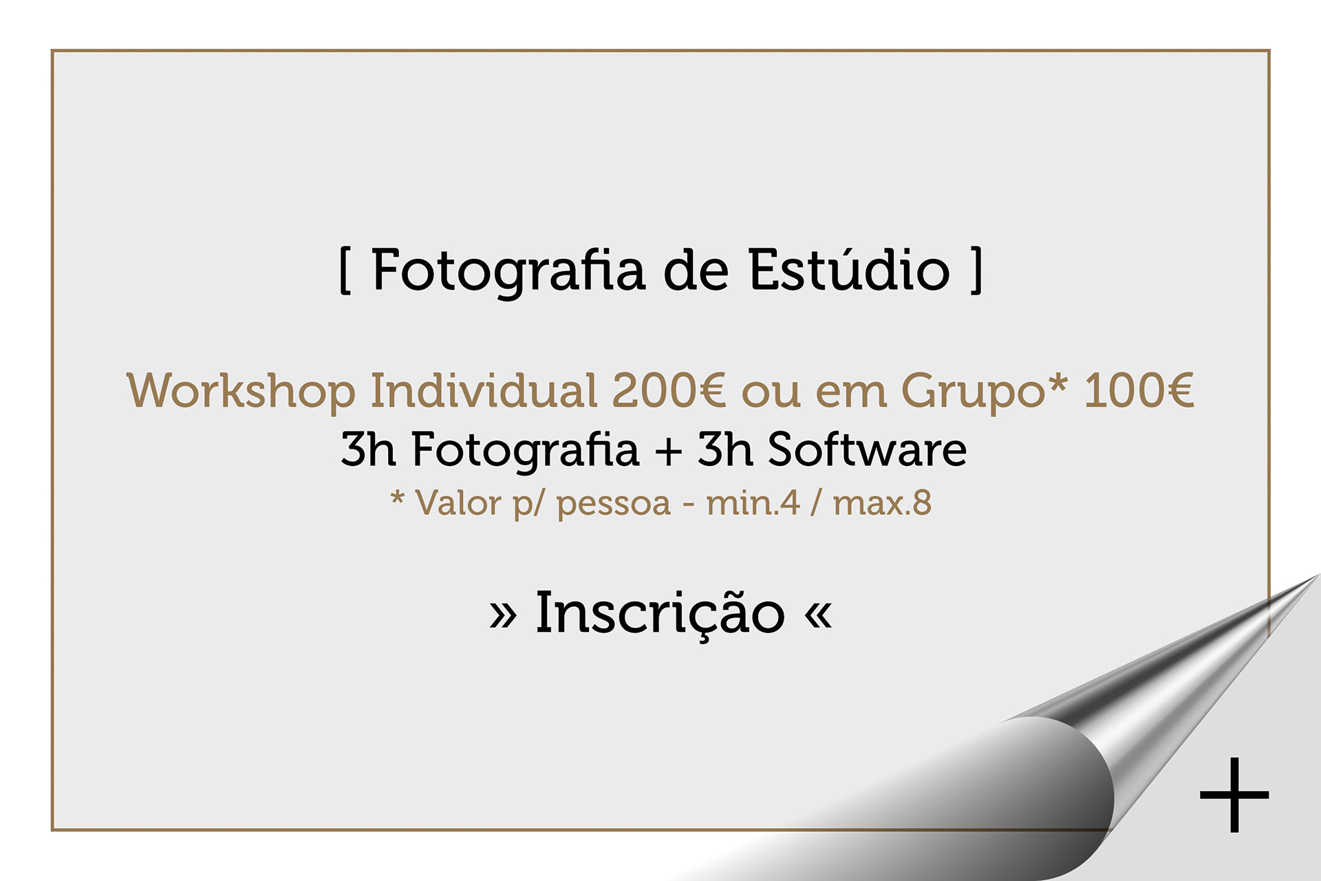 Workshop de Fotografia de Estúdio