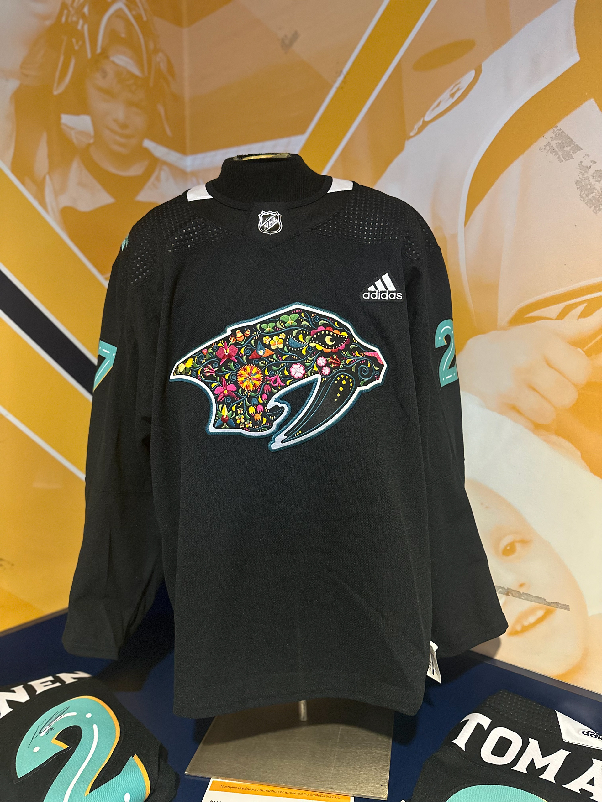 Jersey on auction at the game