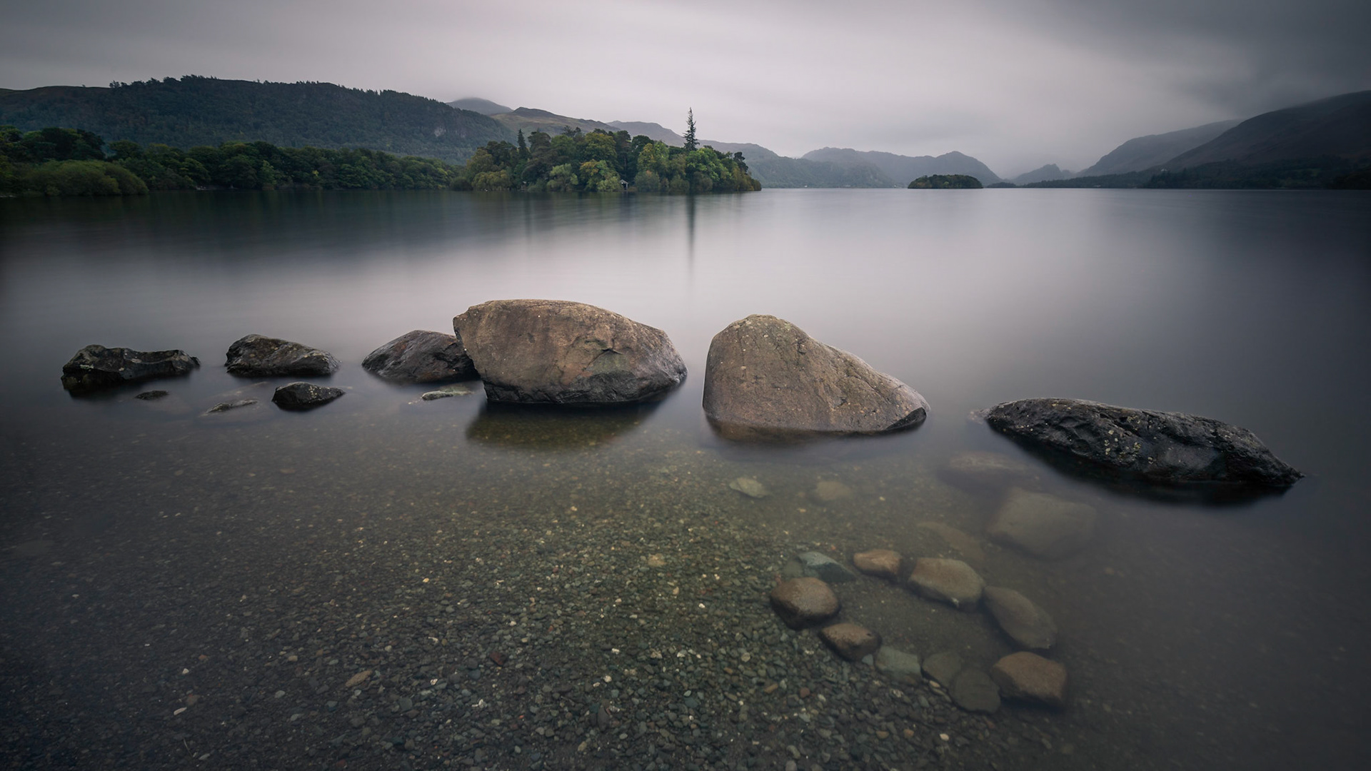 Isthmus Bay on Derwent Water