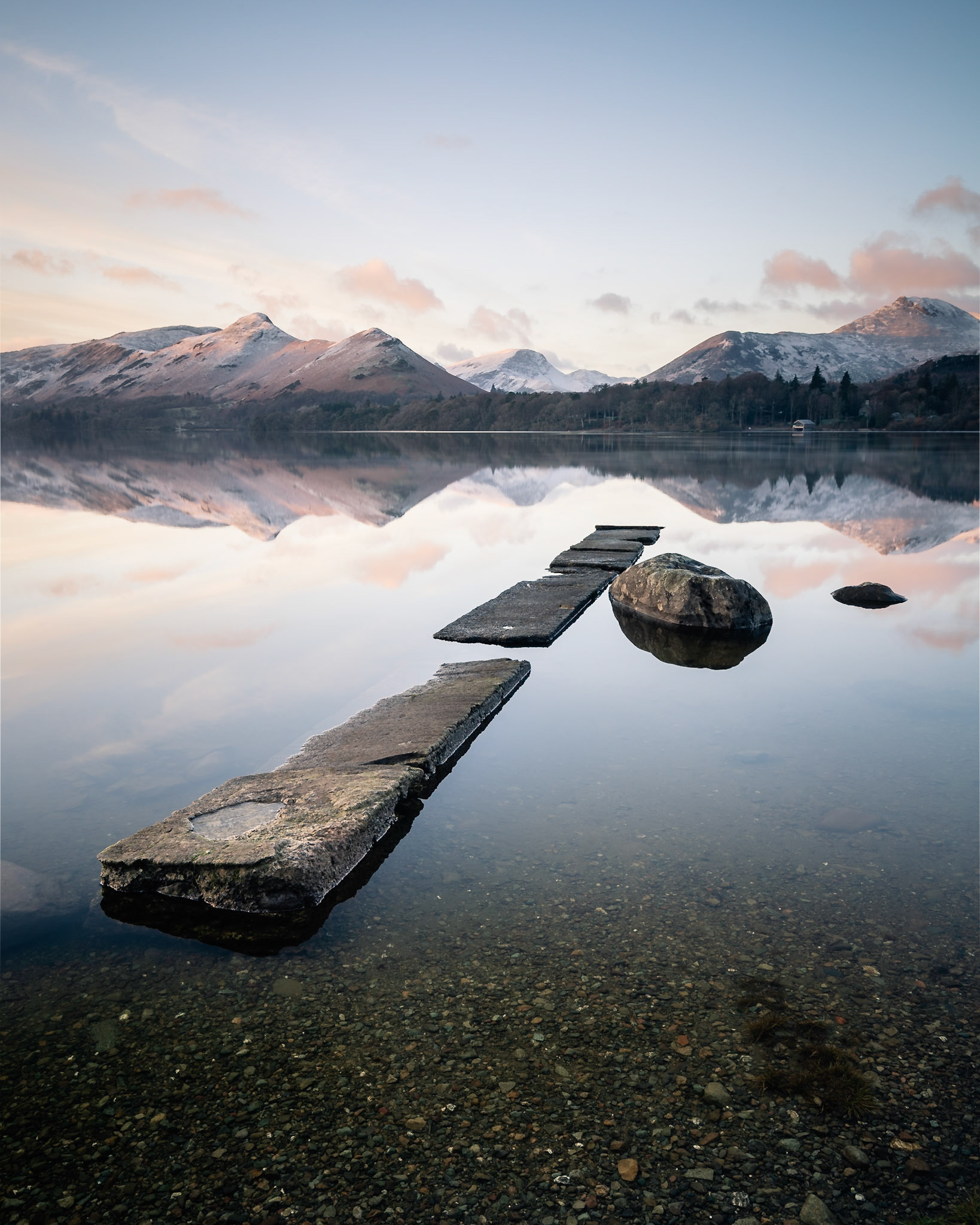 Isthmus Bay on Derwent Water
