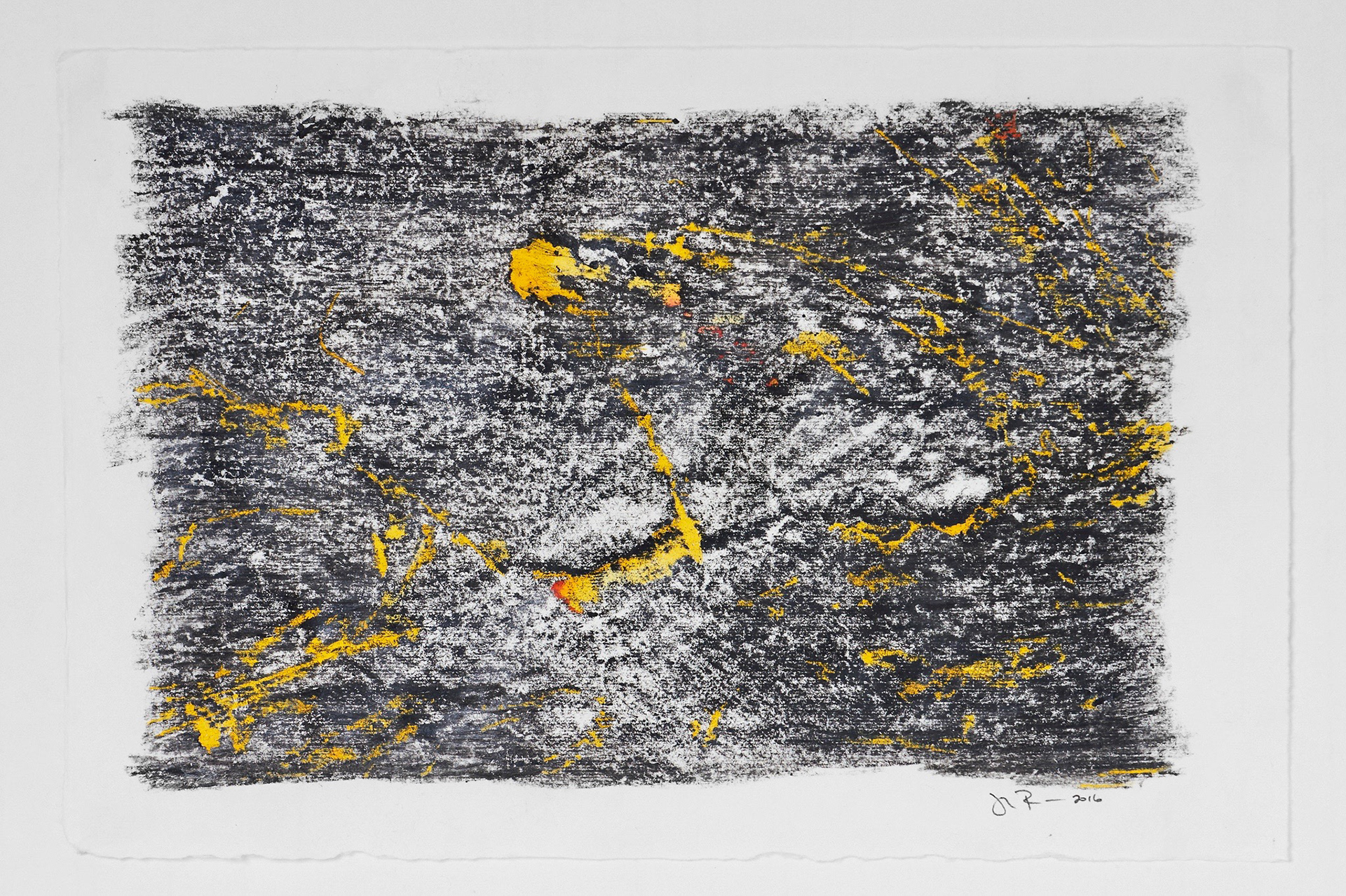 Untitled. frottage and ink