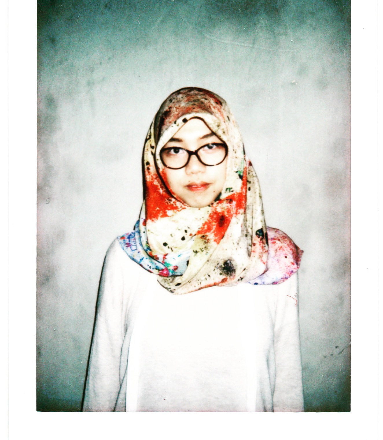 Jida. silk and polaroid