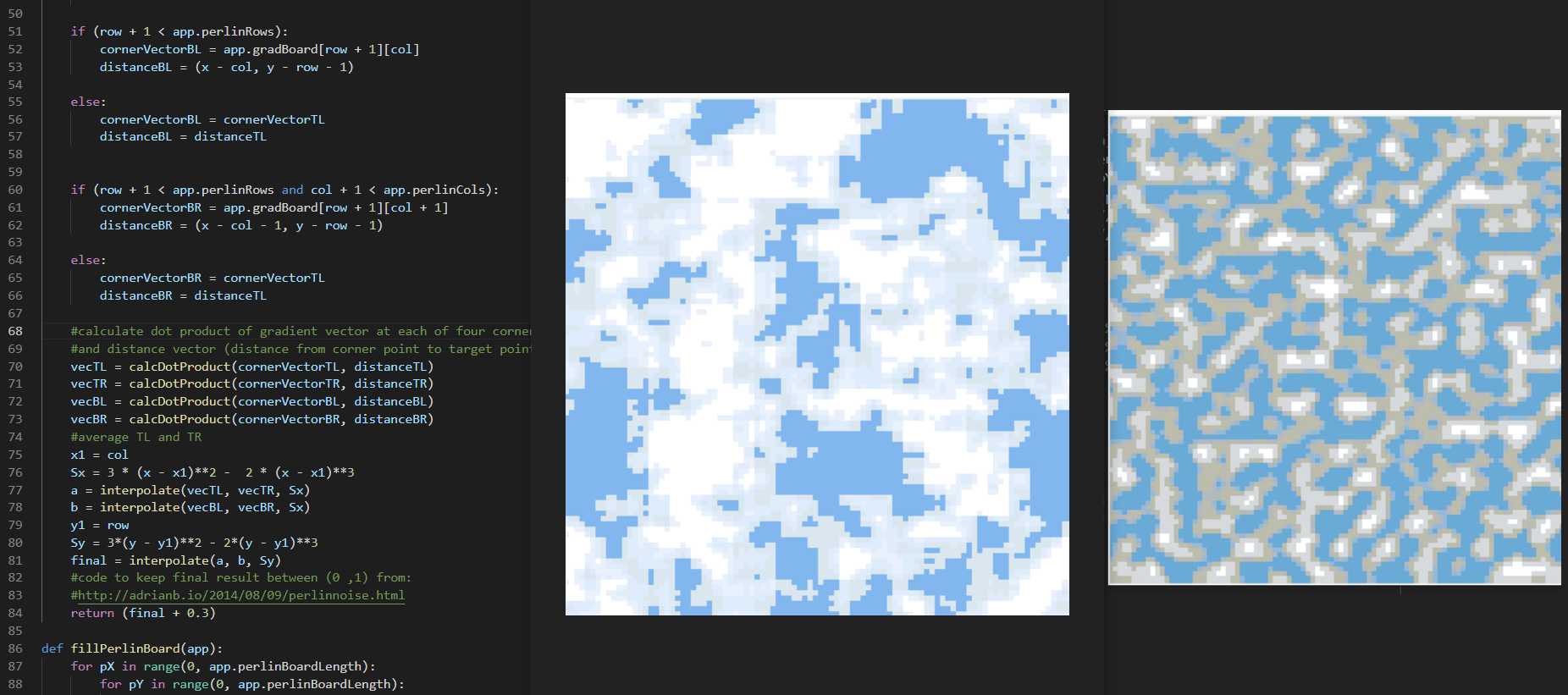 Perlin noise code