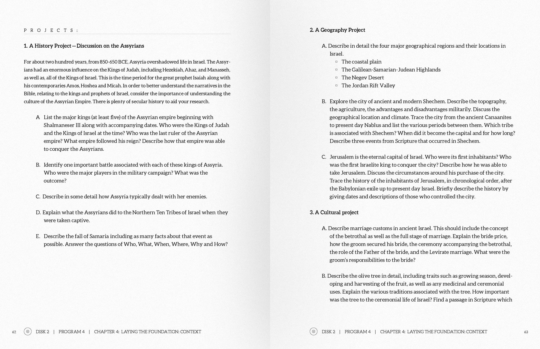Pictured above: Examples of a workbook for author Dr. Dinah Dye