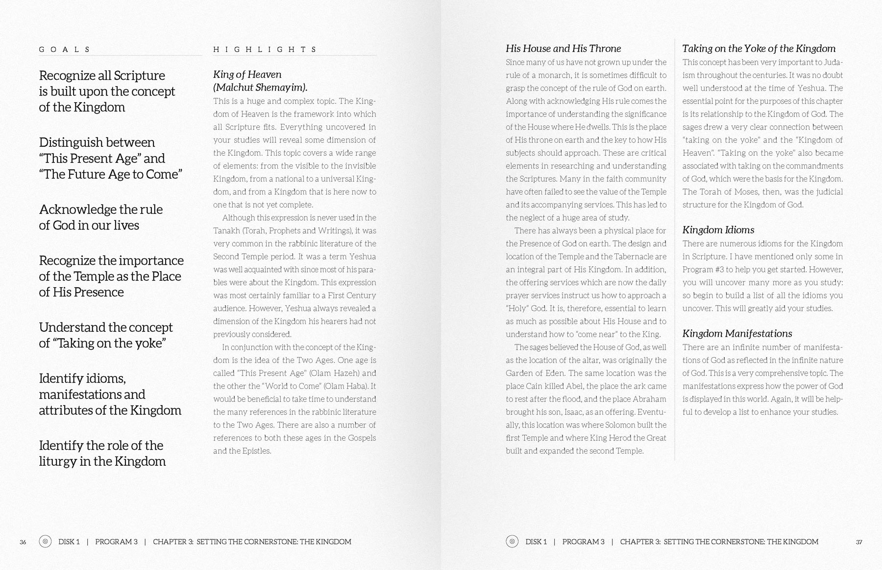 Pictured above: Examples of a workbook for author Dr. Dinah Dye