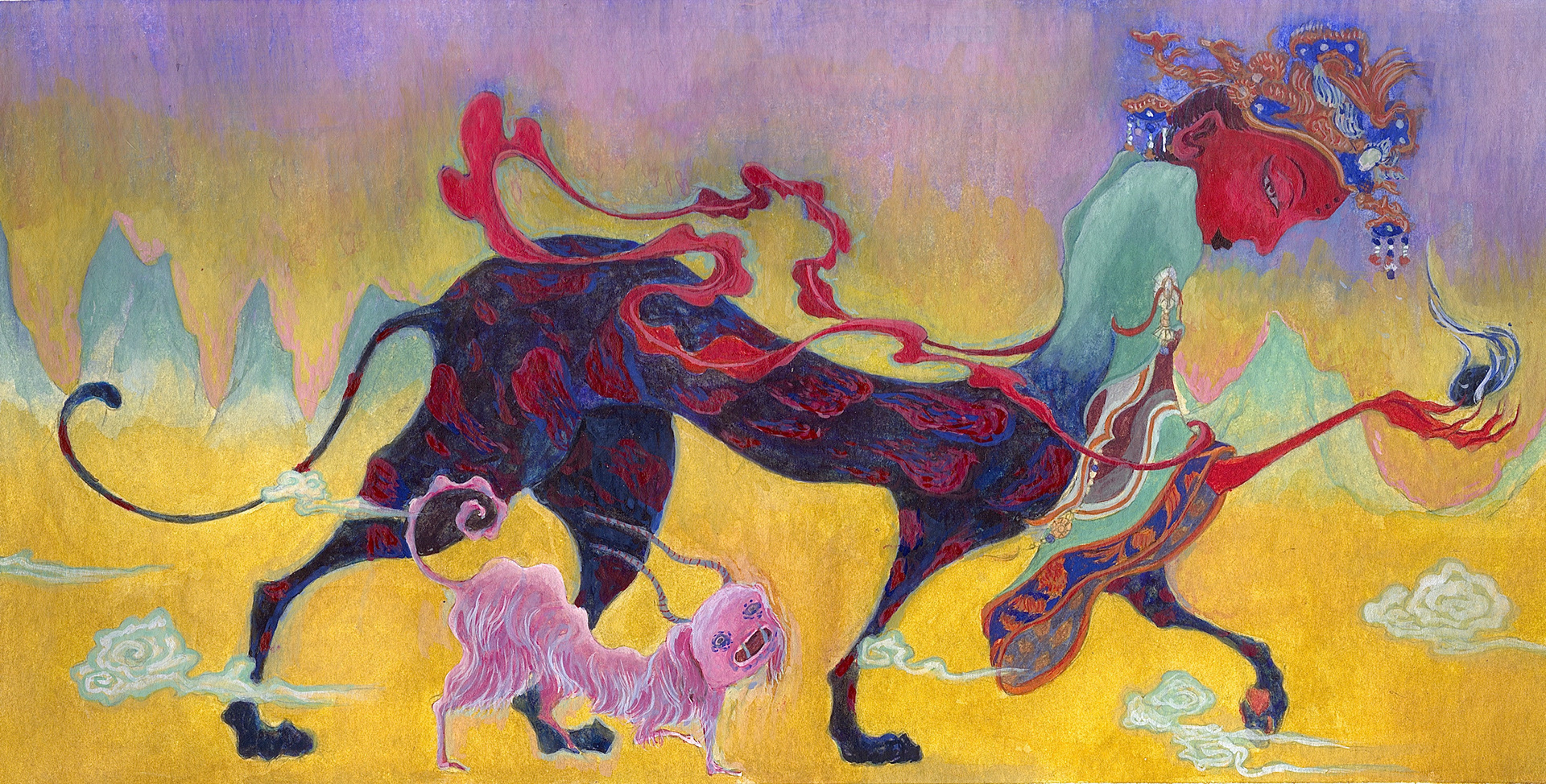 Queen Mother of the West (watercolor and gouache), 2023