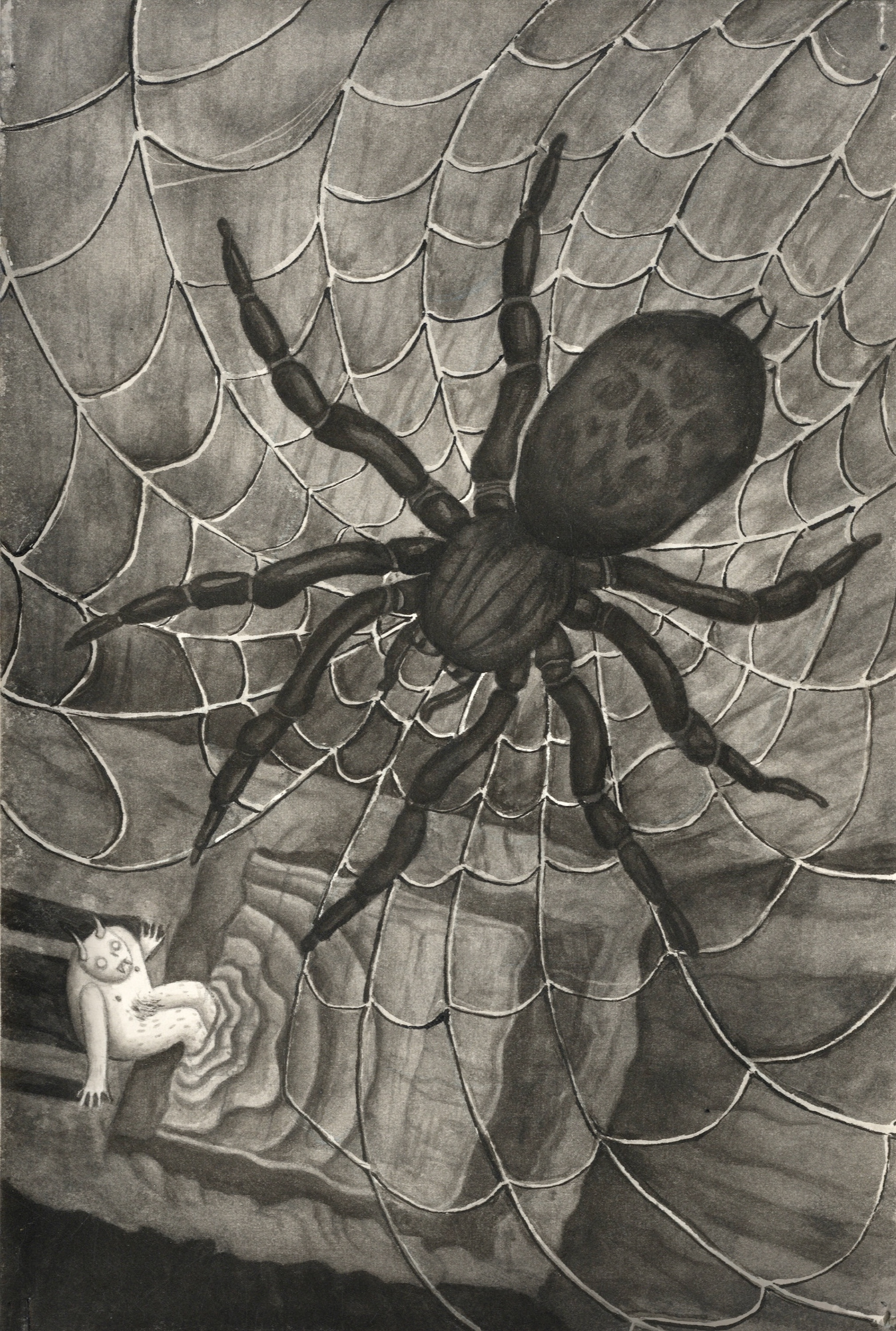 The Last Demon (pen and ink), 2023