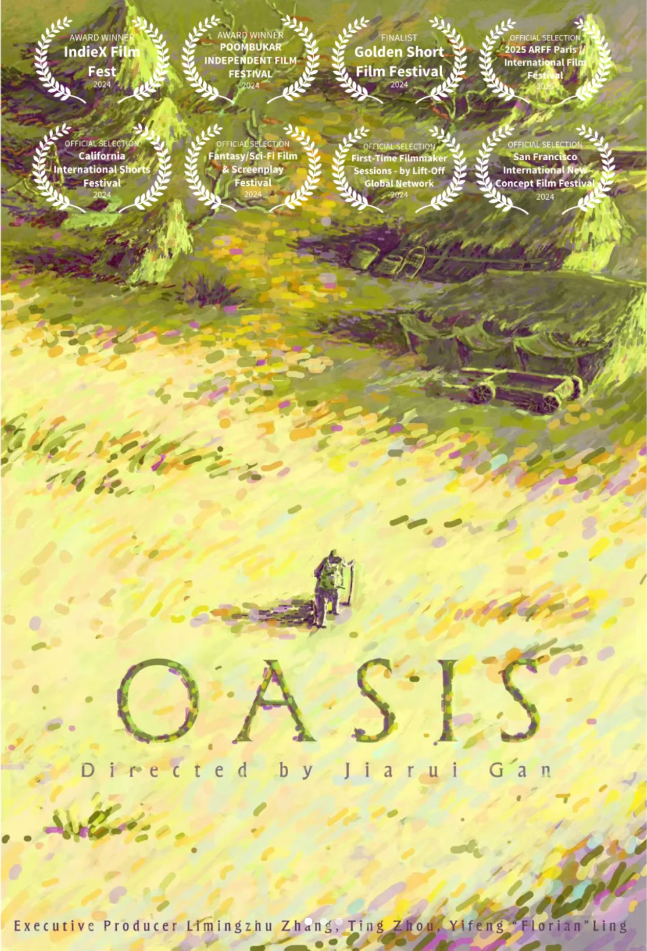 Indie Film Poster for director Jiarui Gan, digital, 2024