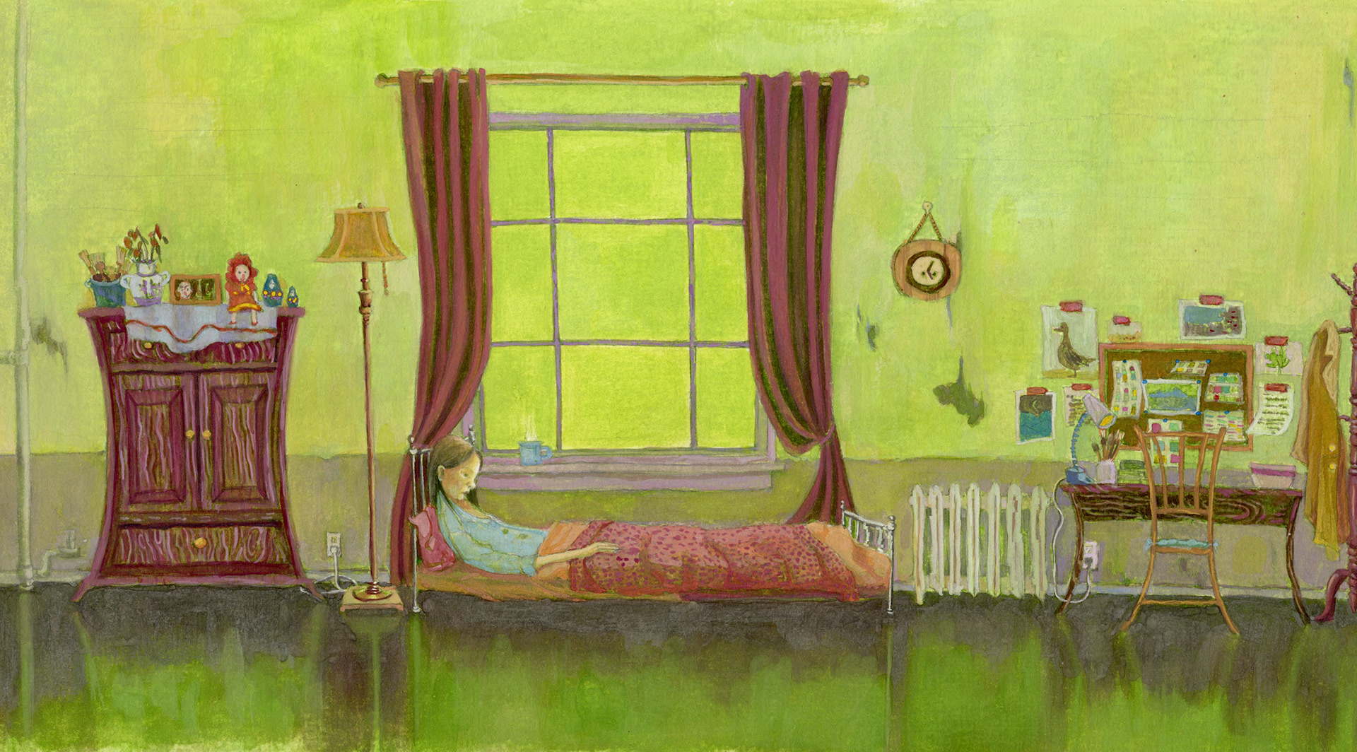 The Last Leaf (gouache); BIBF Children's Publishing Longlist 2025, 2024