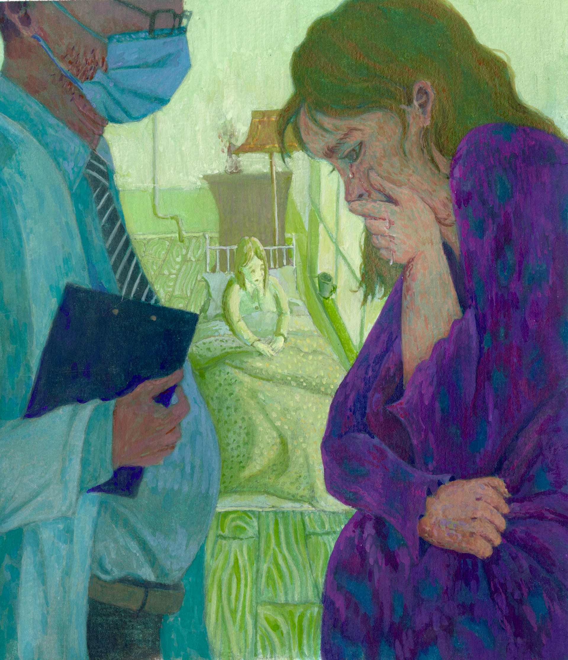 The Last Leaf (gouache); BIBF Longlist 2025, 2024