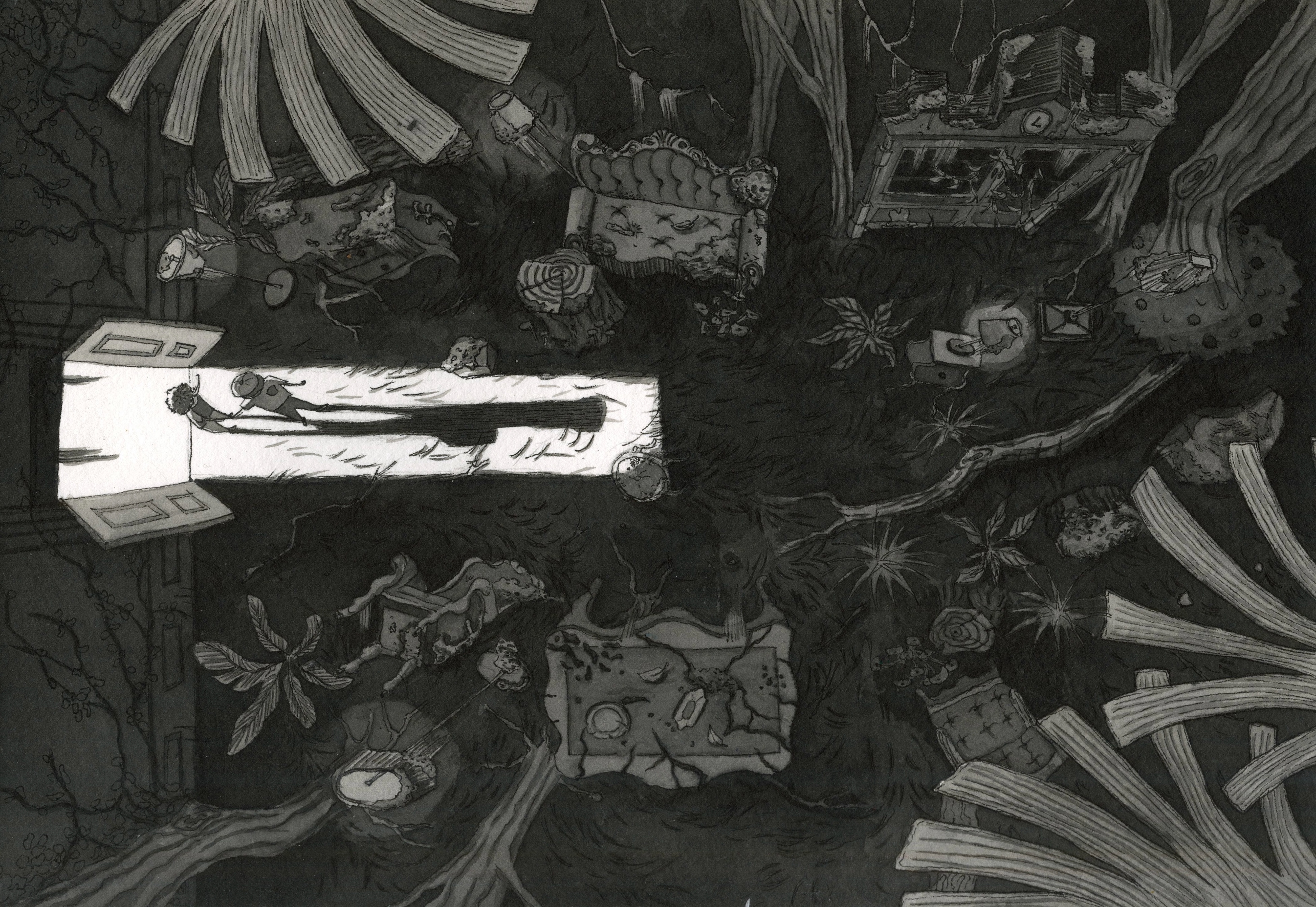 Arknoah (pen and ink), 2022