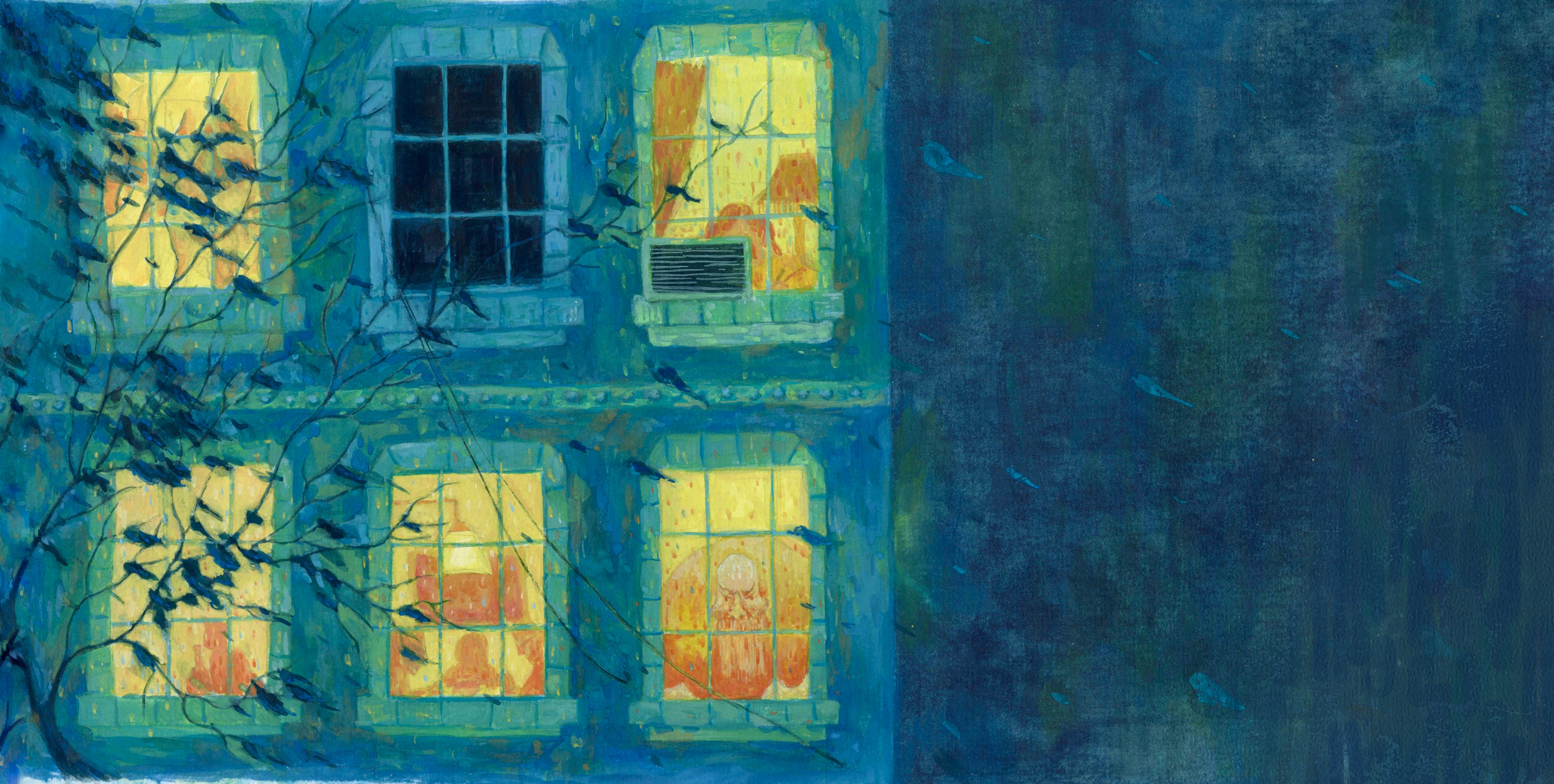 The Last Leaf (gouache); BIBF Longlist 2025, 2024