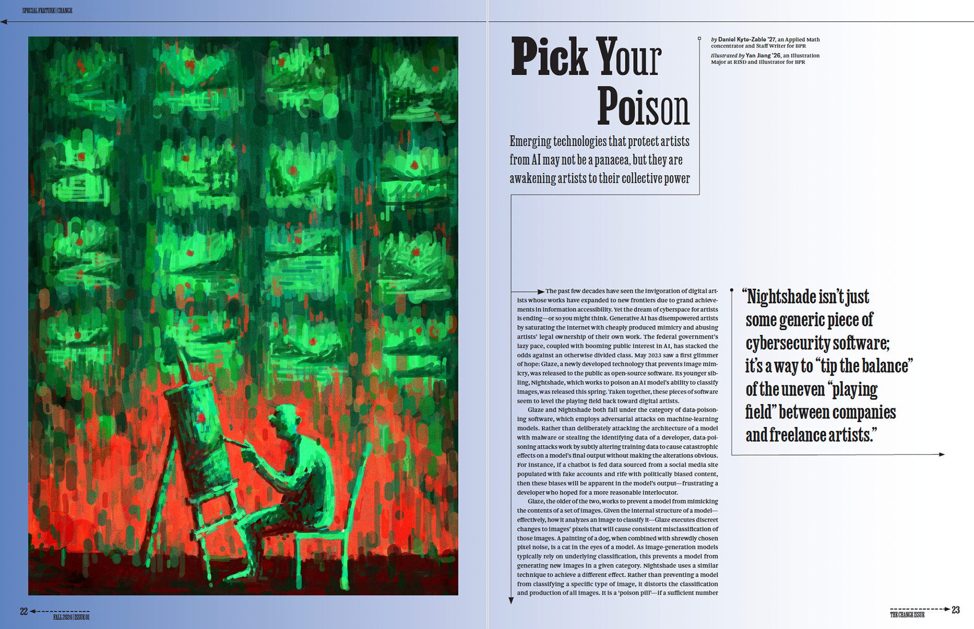 Pick Your Poison, digital, Featured in Brown Political Review, 2024
