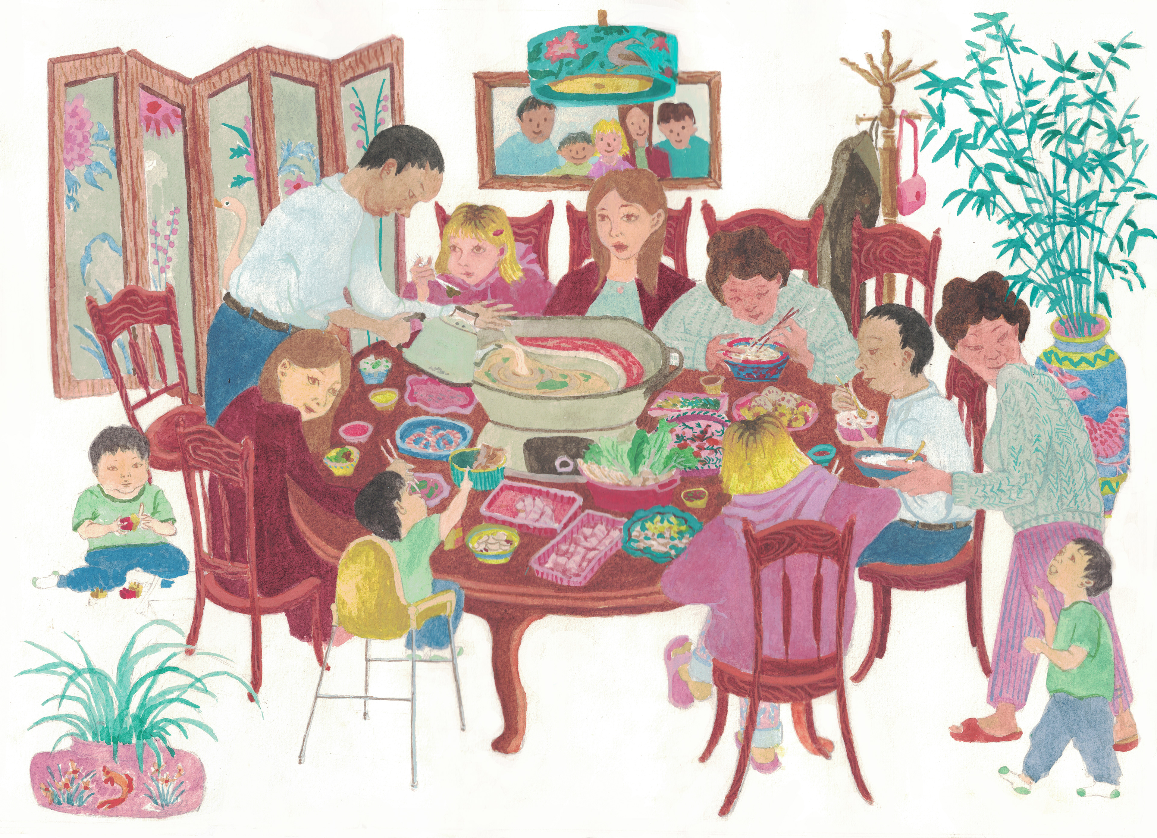 Hotpot (watercolor), 2025