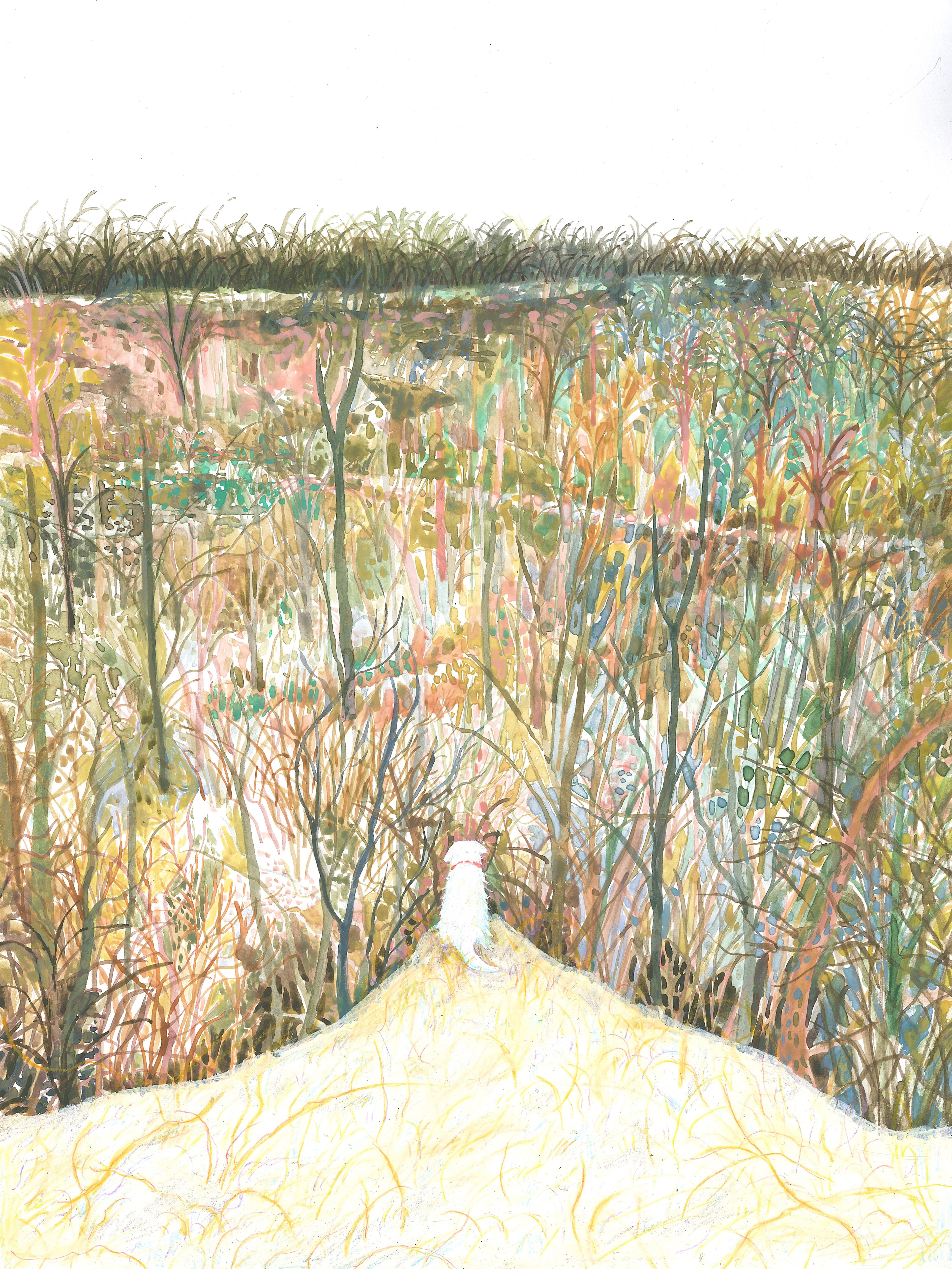 Picasso knows Trees are Beautiful (Gouache), 2025