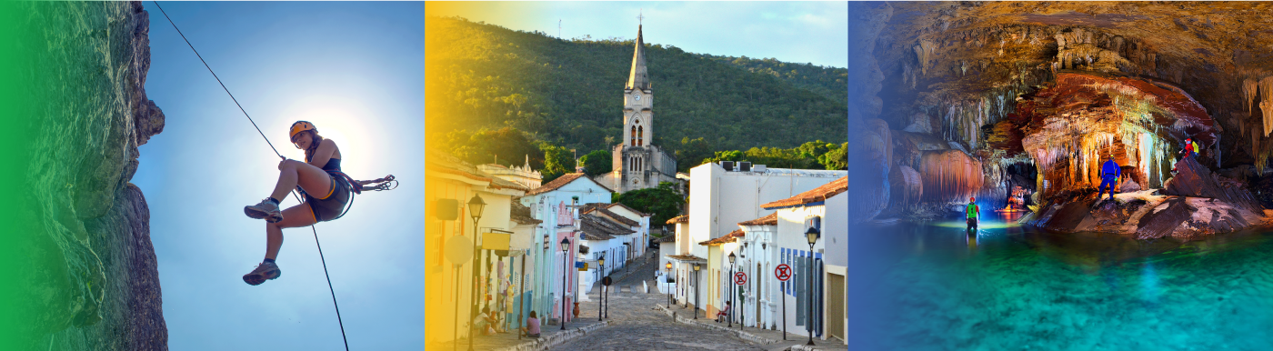 Atrações turísticas de Goiás, esportes, belezas naturais e locais históricos.