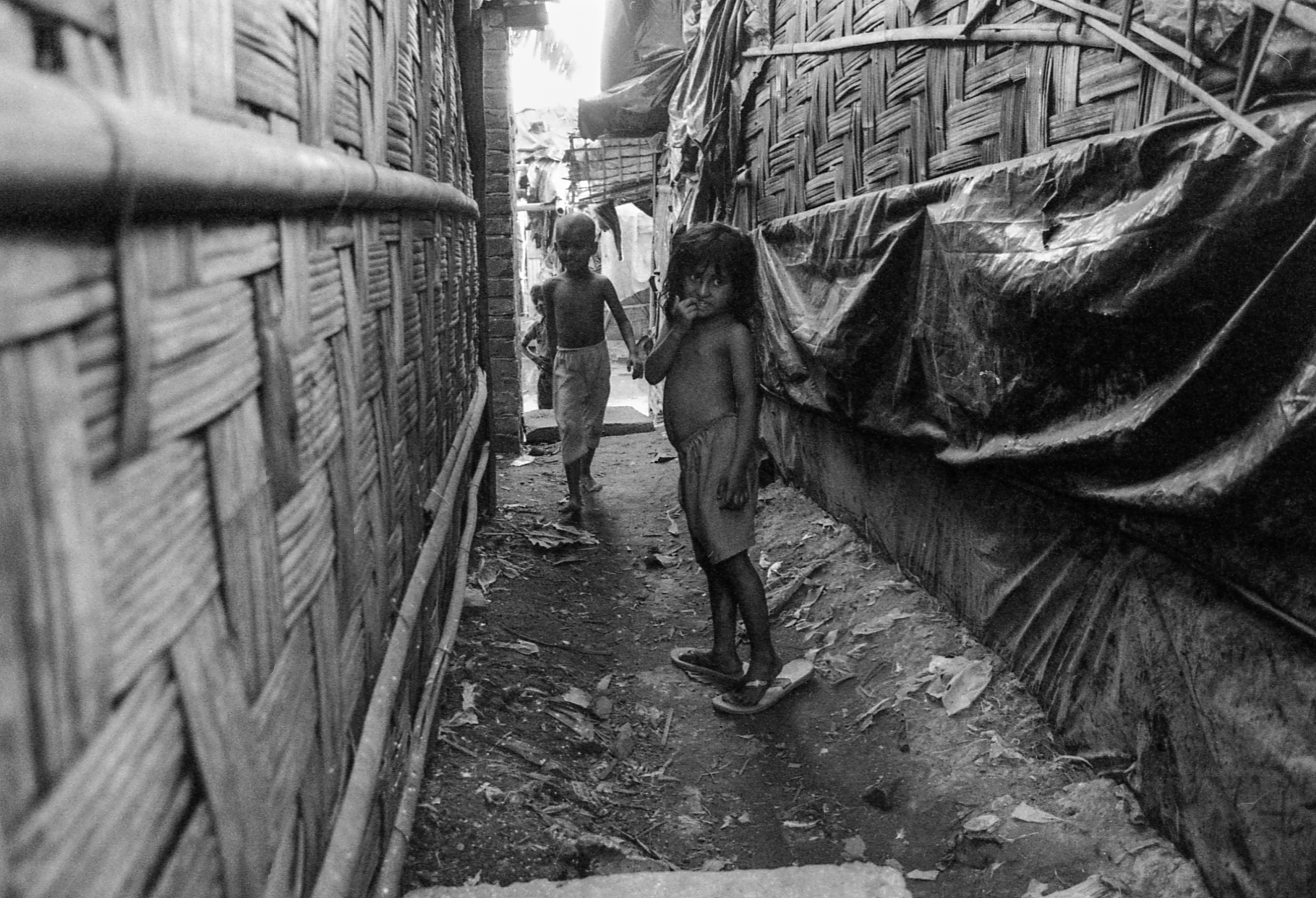 Leda Camp, Teknaf, Bangladesh. At this unofficial camp for unregistered refugees, more than 20,000 Rohingyas live.