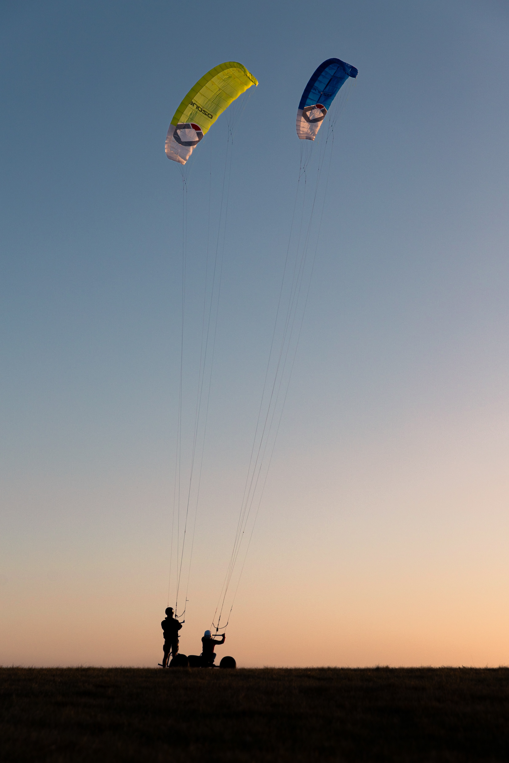 Buggy Kite à deux voiles