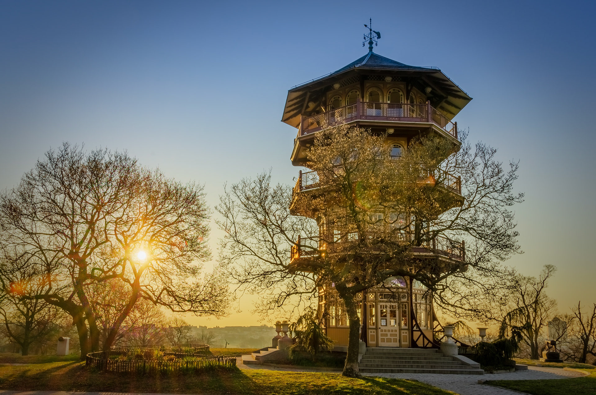 The Pagoda at Sunrise