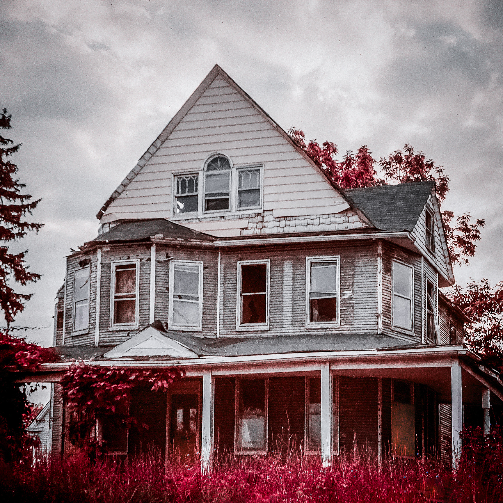 Haunted House (Digital false Kodak Aerochrome IR conversion)