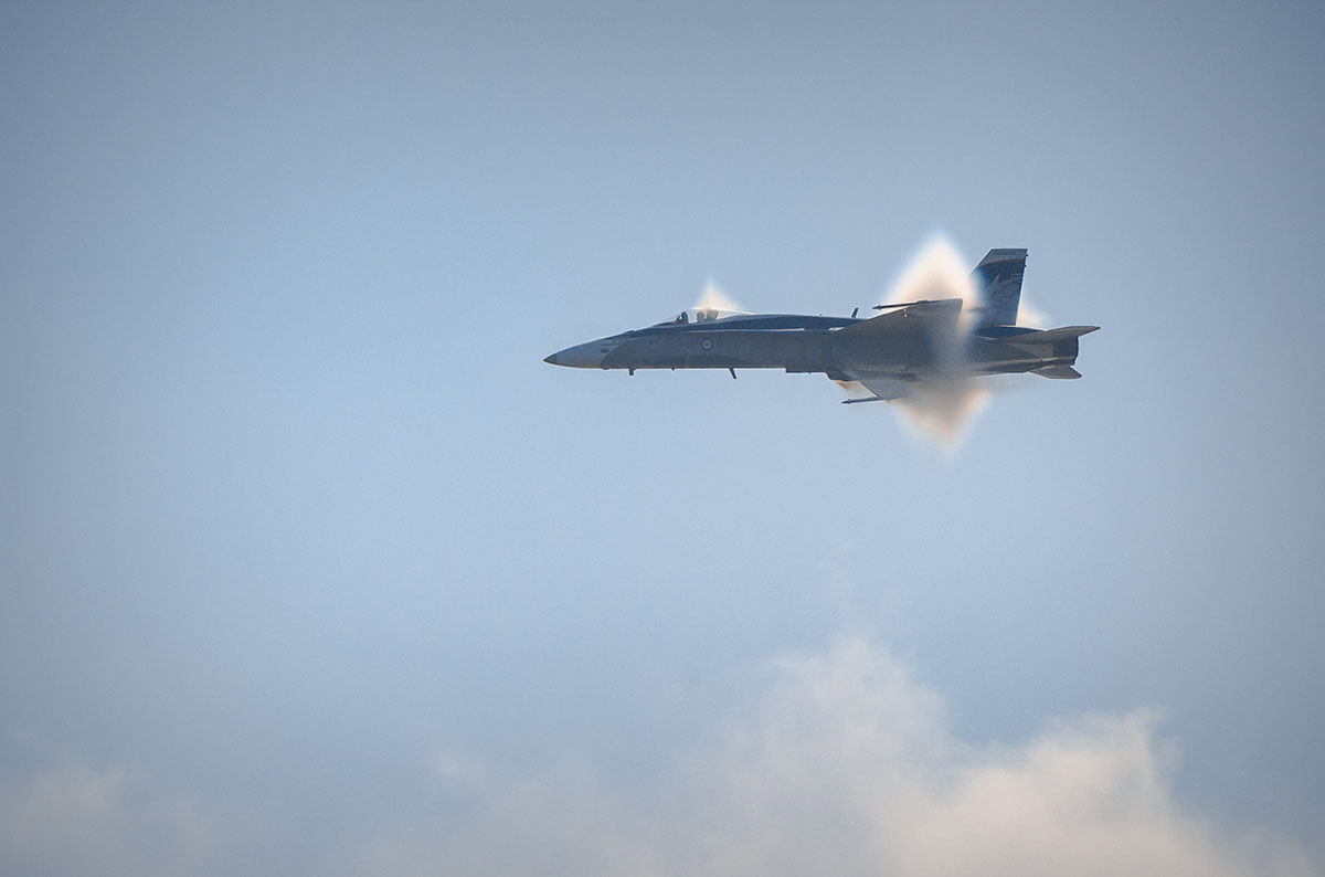 Pushing Mach 1 (CF-18)