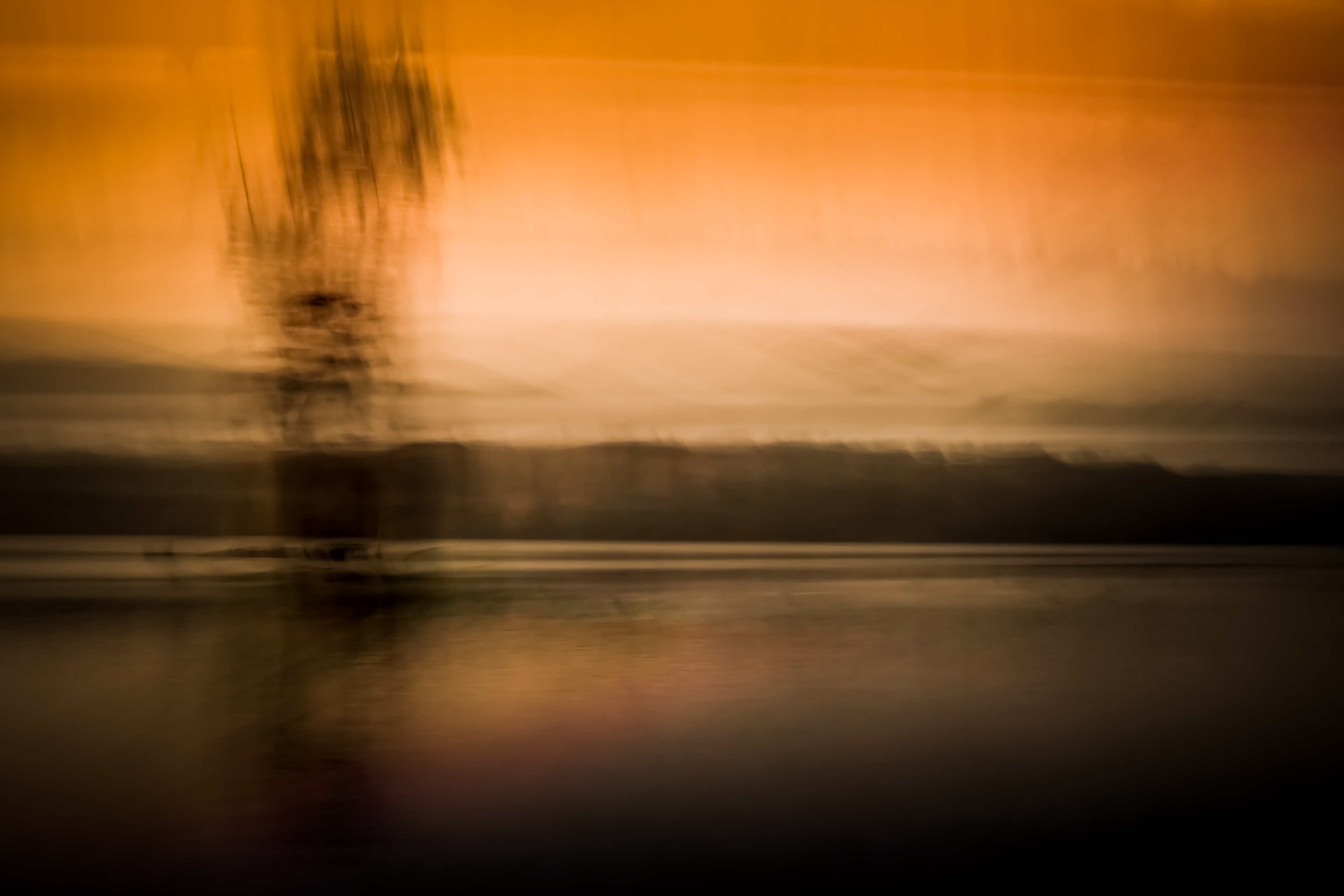 Tree Island at Sunset (ICM)