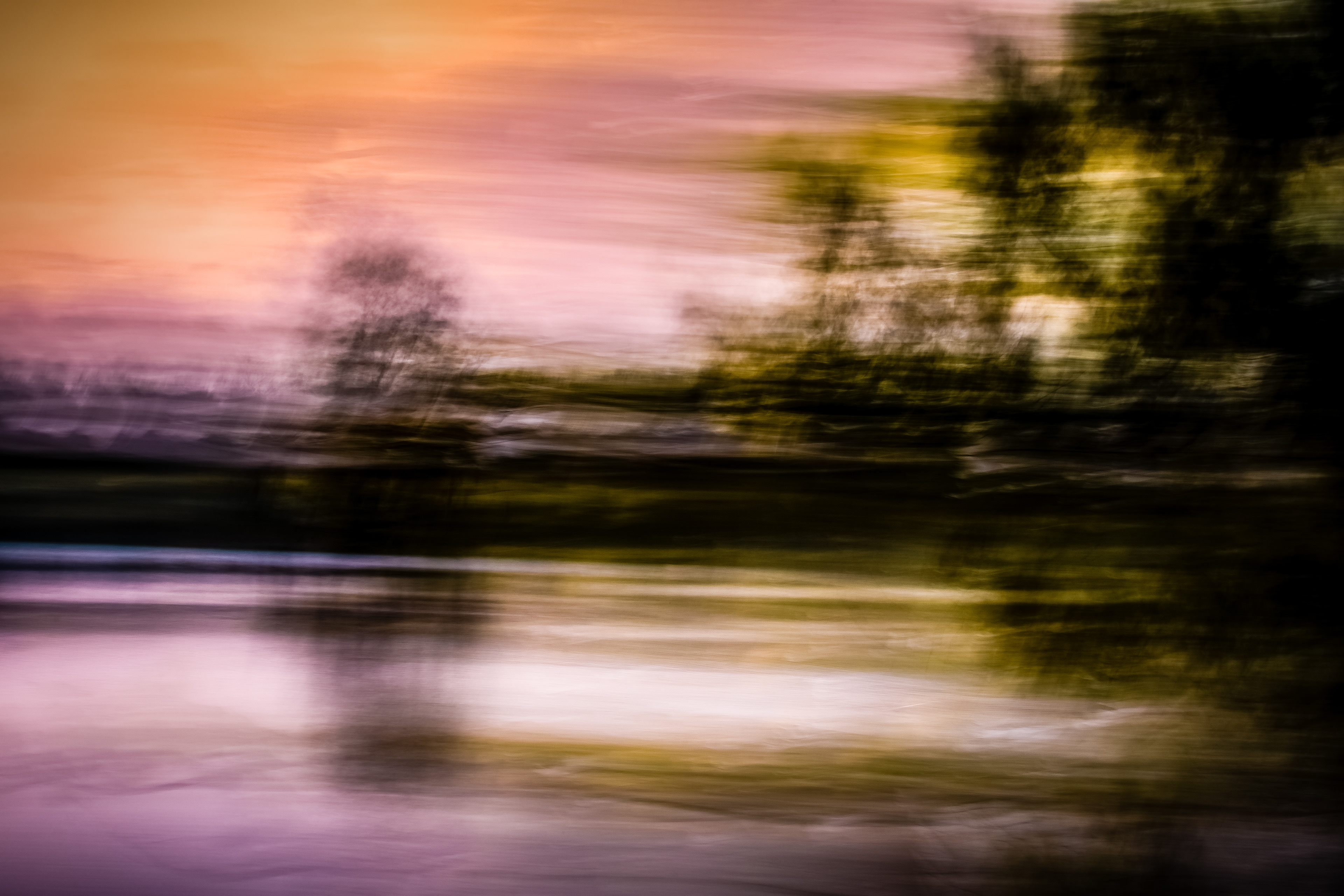 Purple Lake at Sunset (ICM)