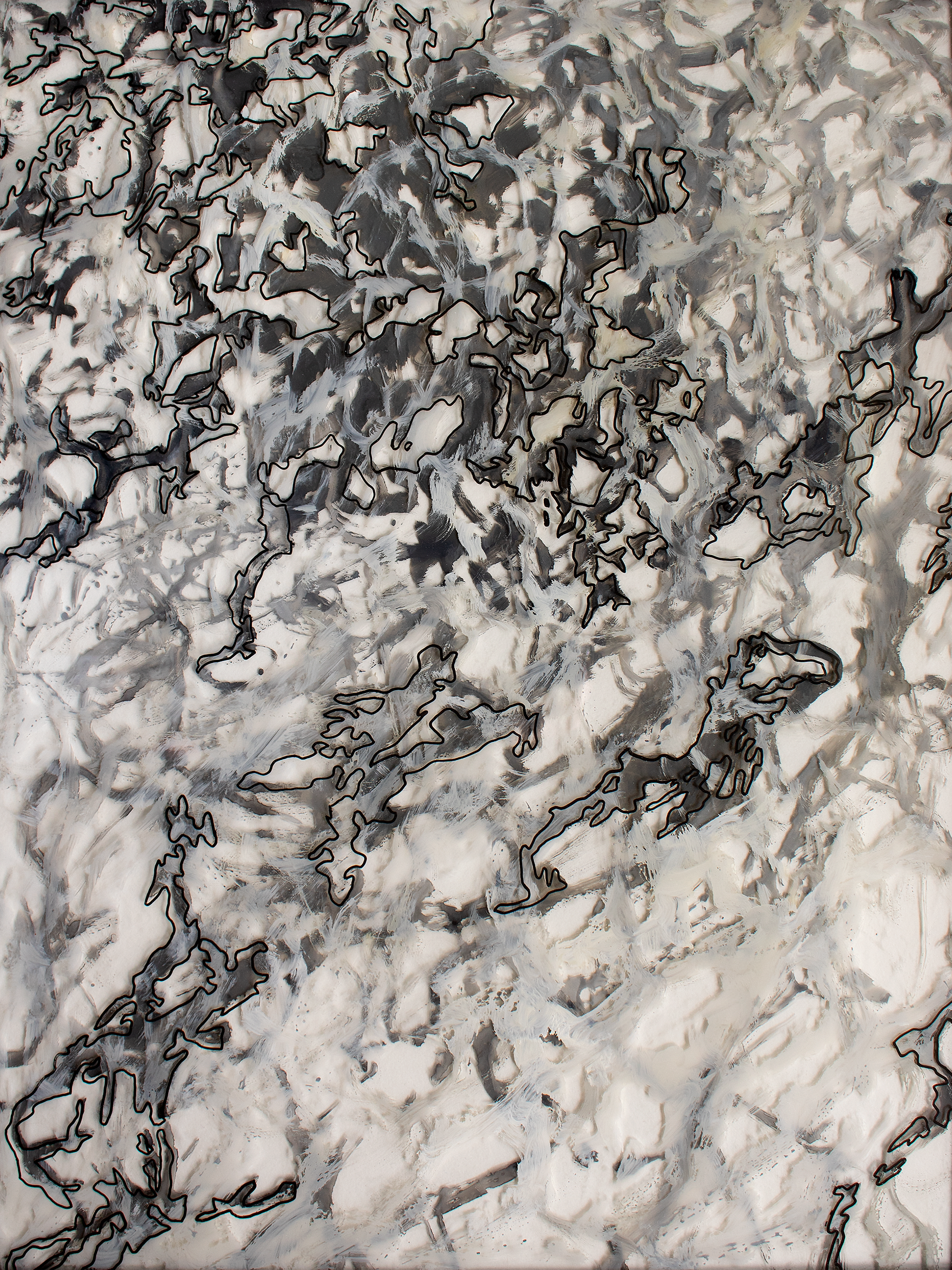 Transfigure (2021), 18"x24", Mixed media