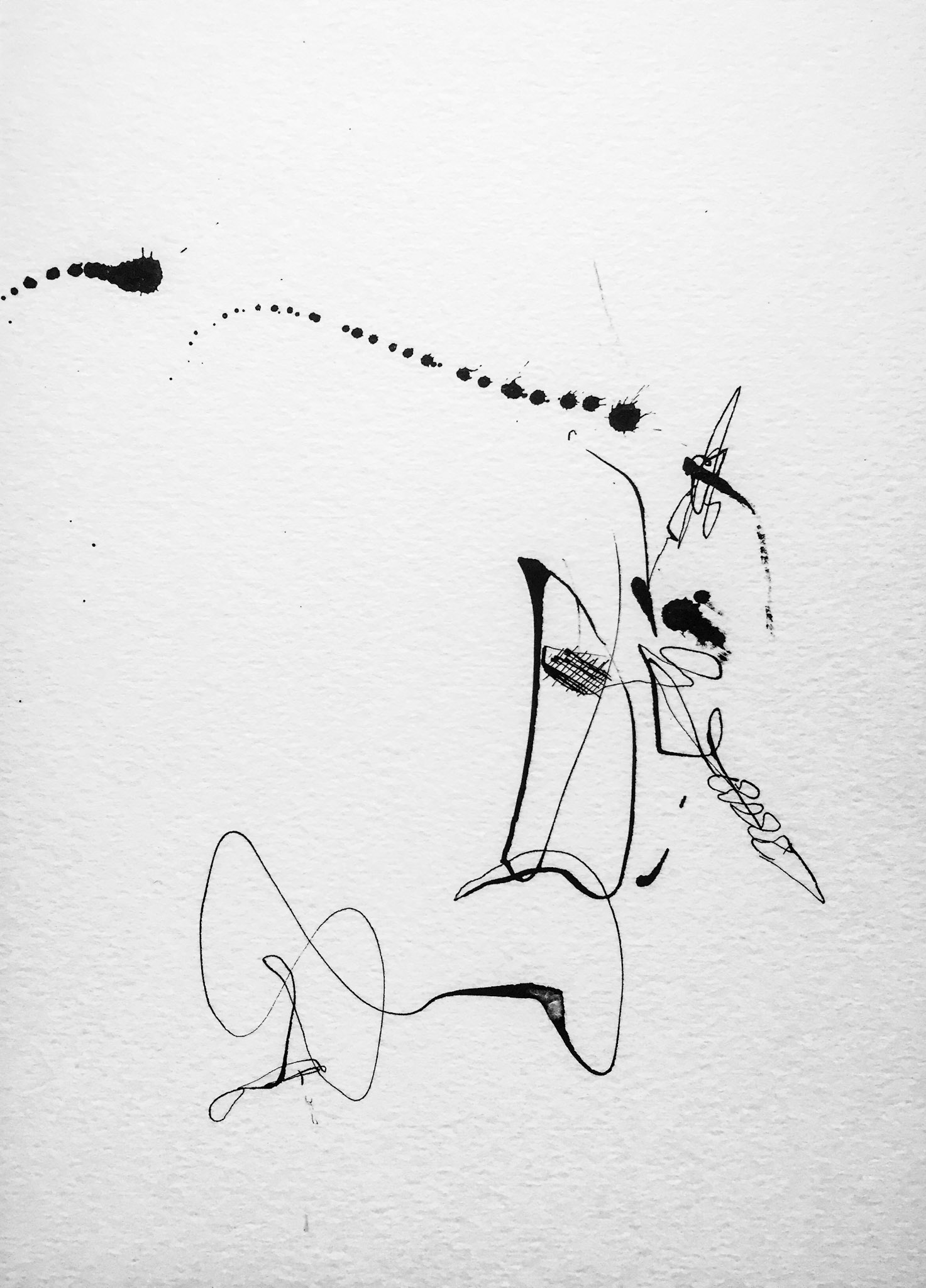 "Sonido" 2018. Ink on paper.