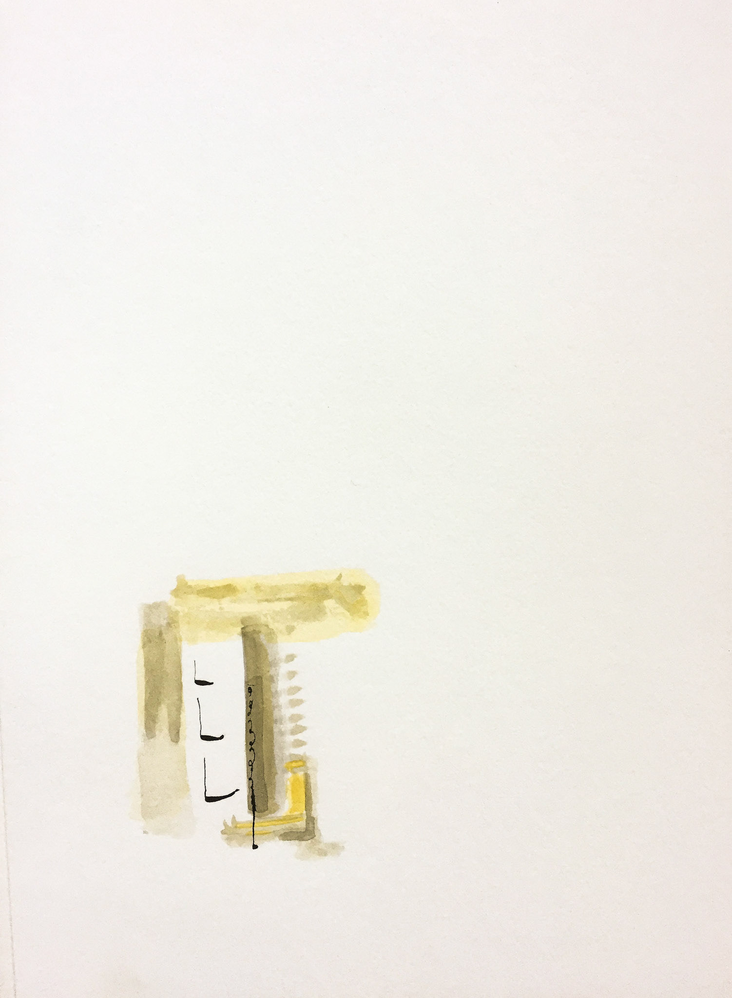 "Barrio" 2018 Indian ink on paper .