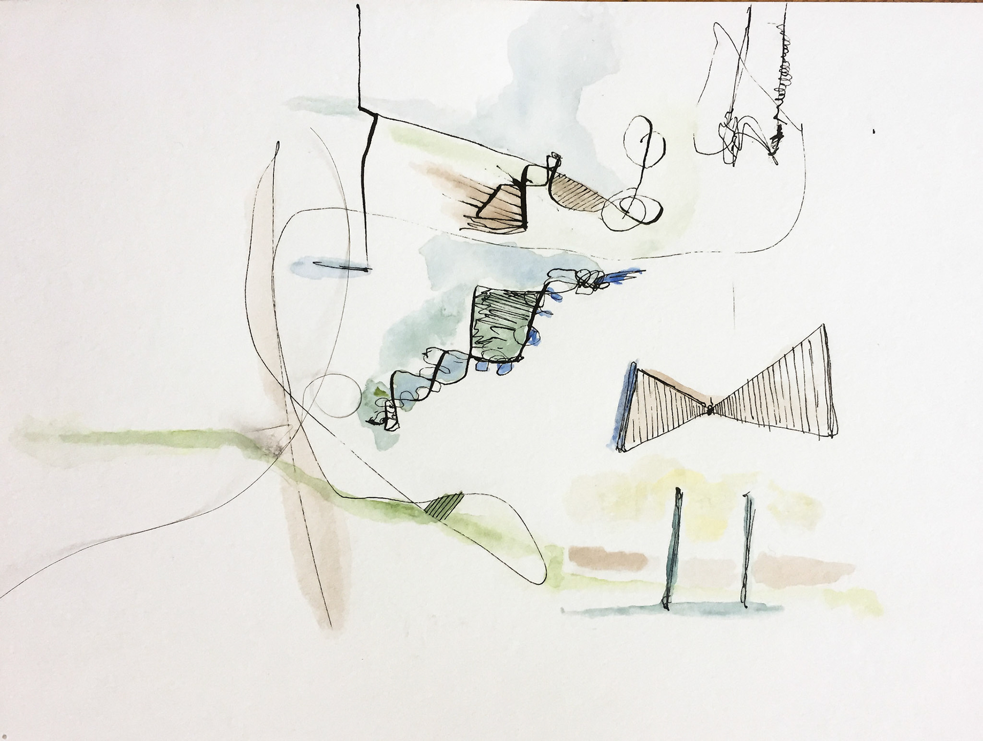 "Volantin" 2018. Indian ink on paper .