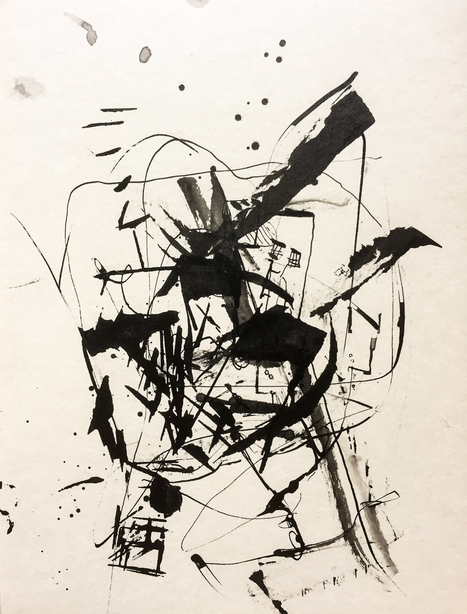 "Repression" 2018. Indian ink on paper.