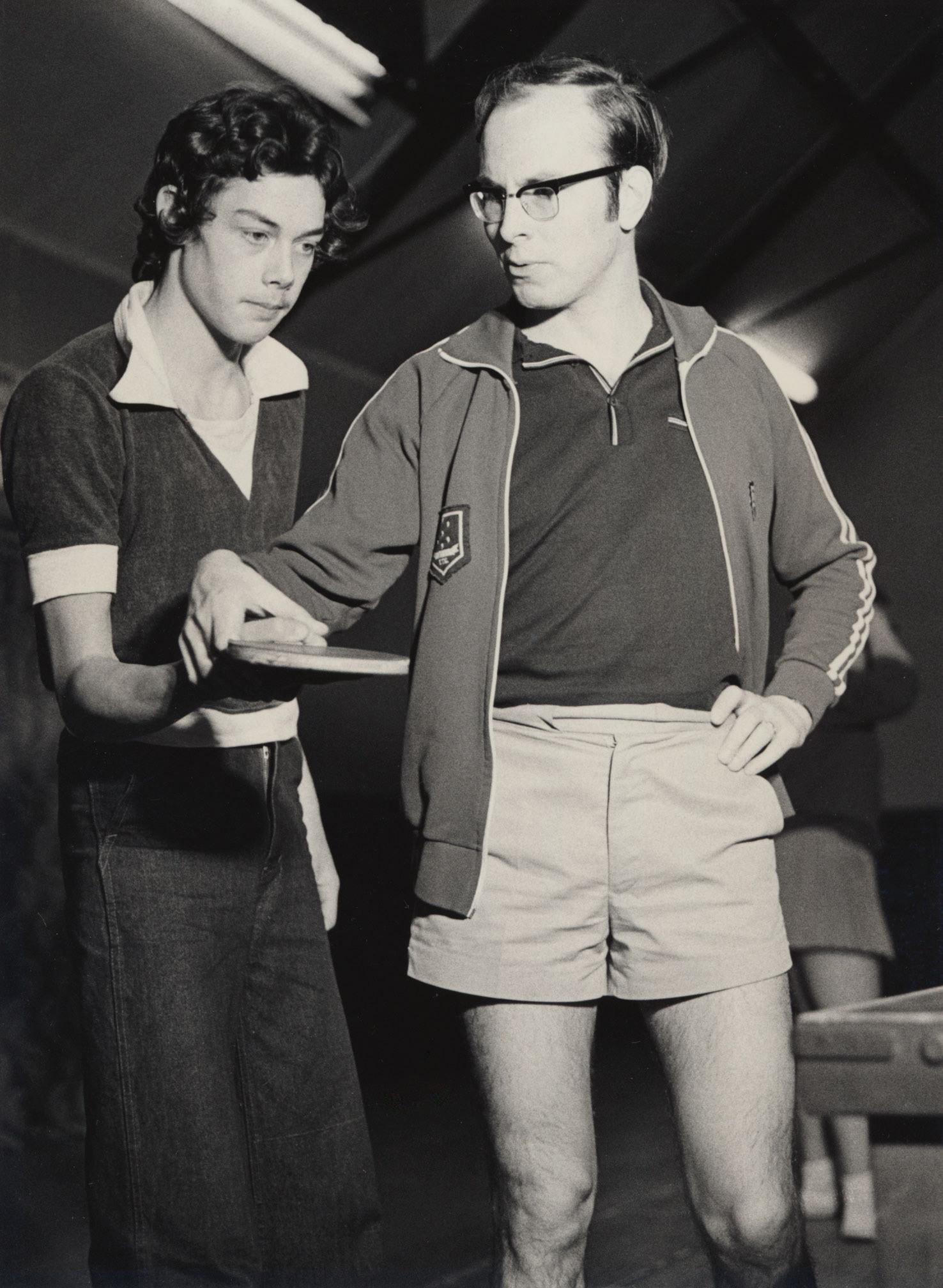 Janet's Husband David Demonstrating Ping Pong