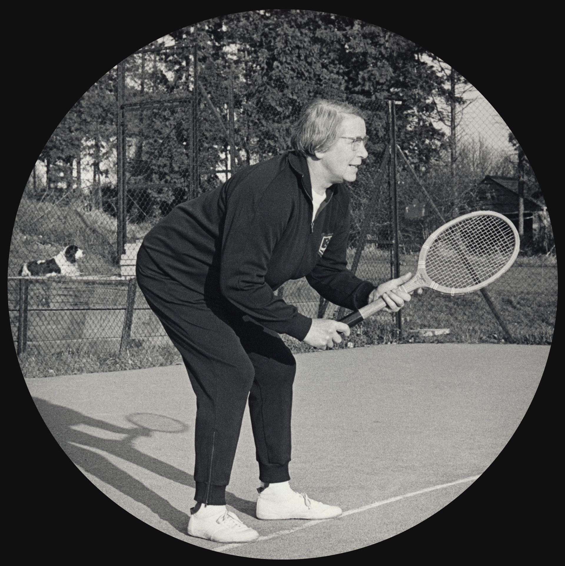 Aunt Edie Playing Tennis
