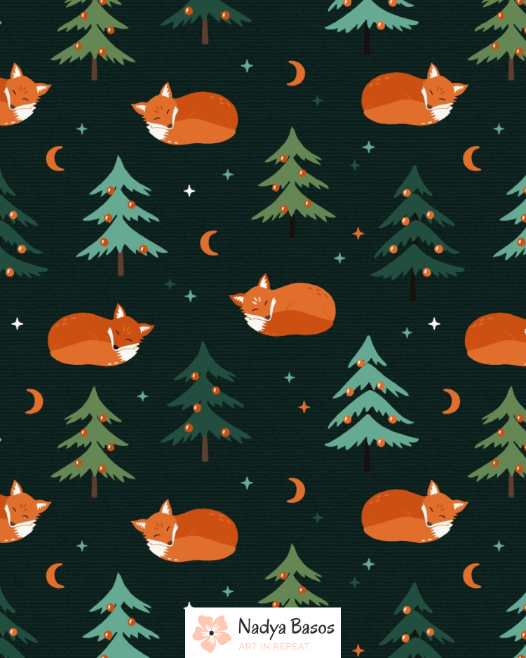 Christmas Foxes