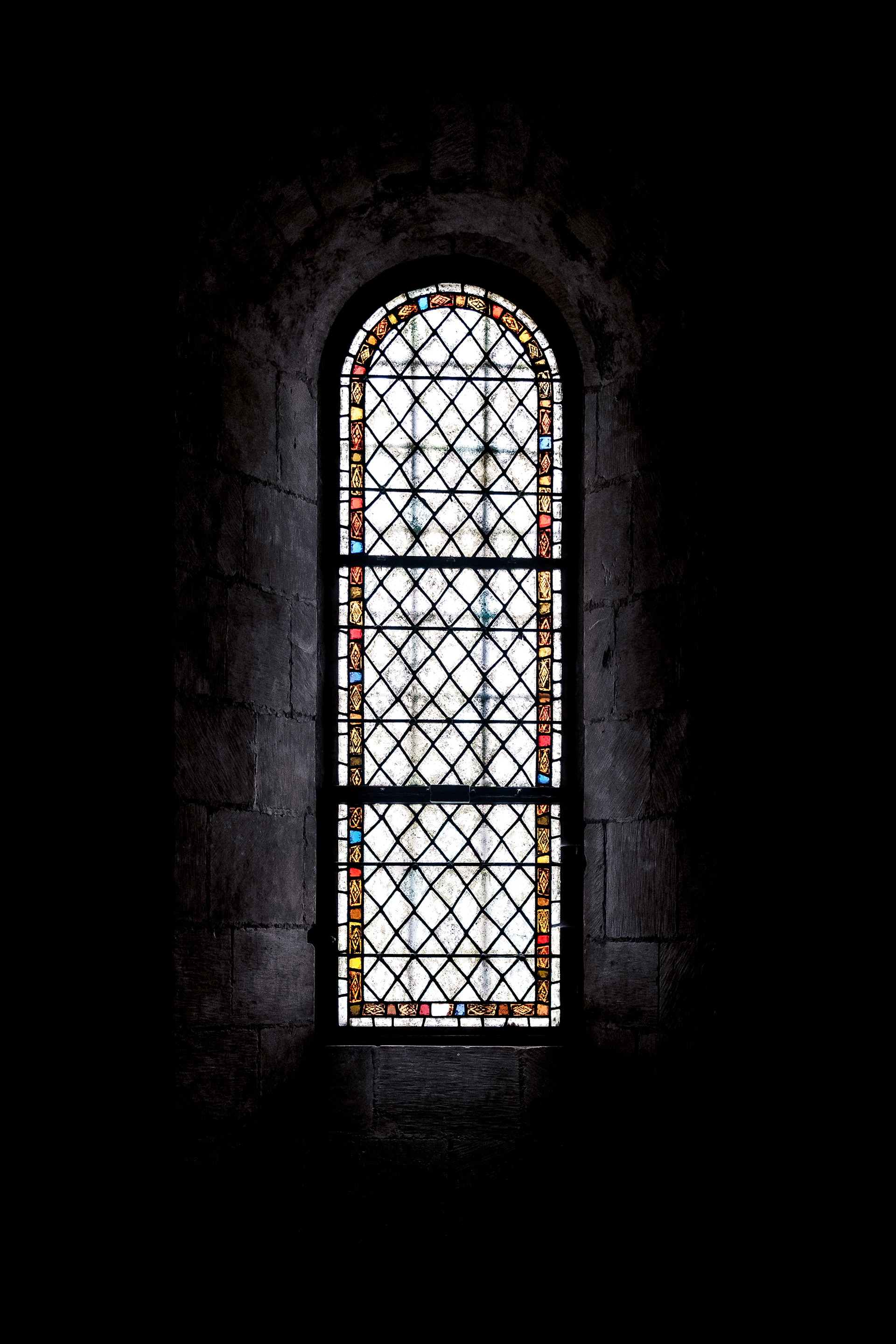 Le vitrail d'une église