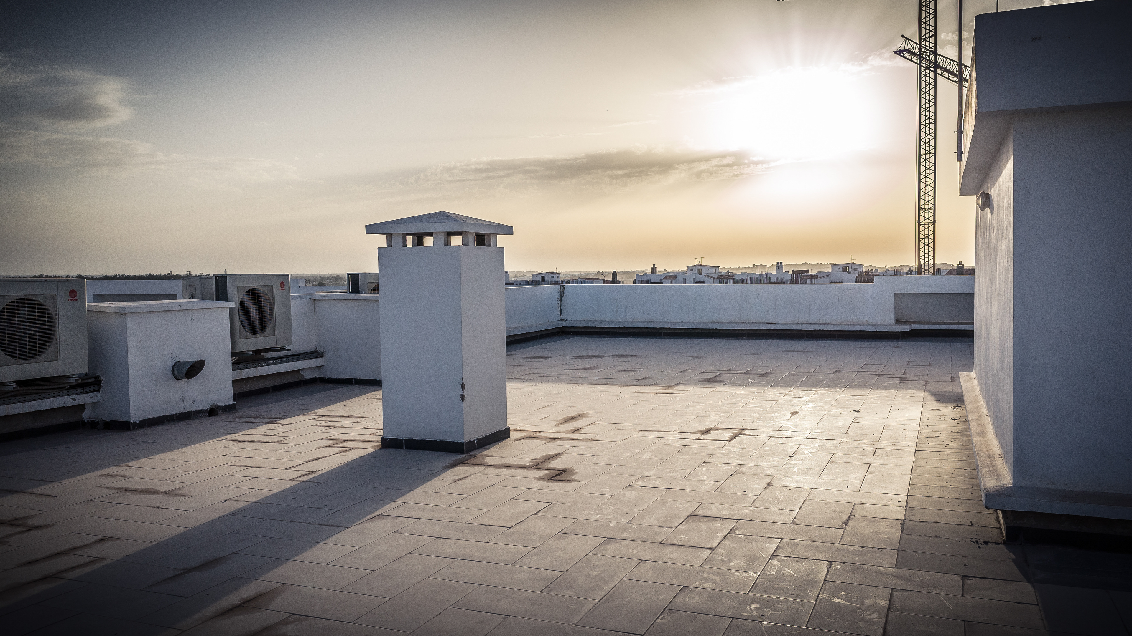 Sur un toit à Casablanca (Bouskoura)