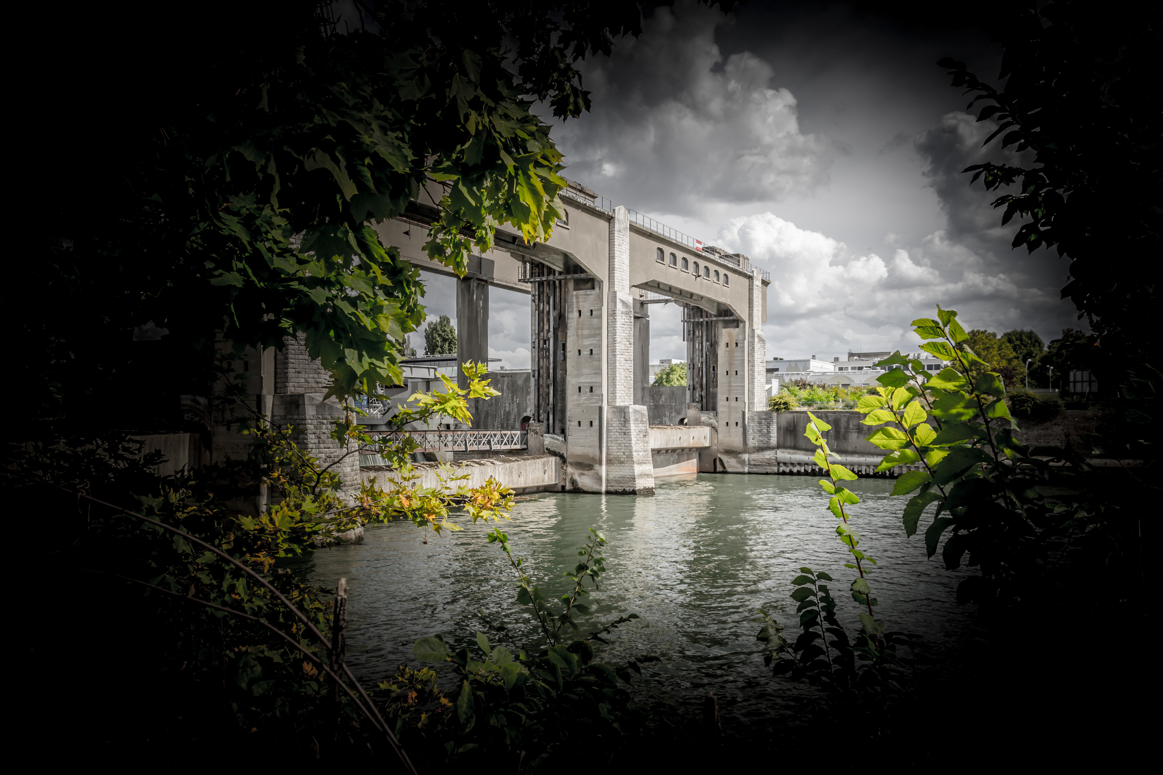 Un barrage à Carrière sur Seine