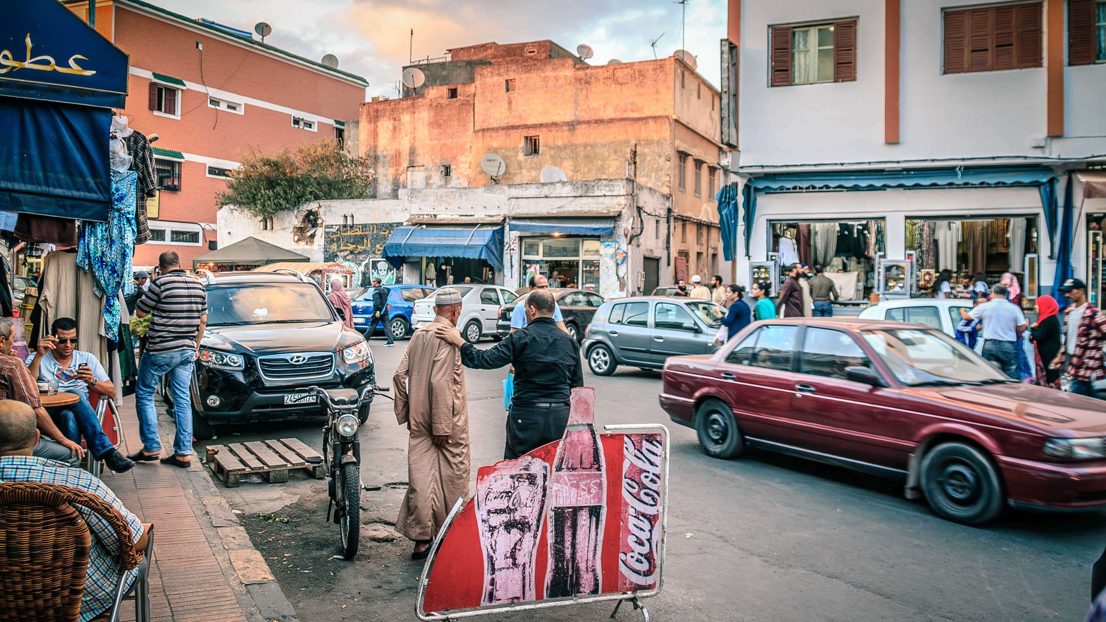 Souk, quartier Habous à Casablanca (Maroc)