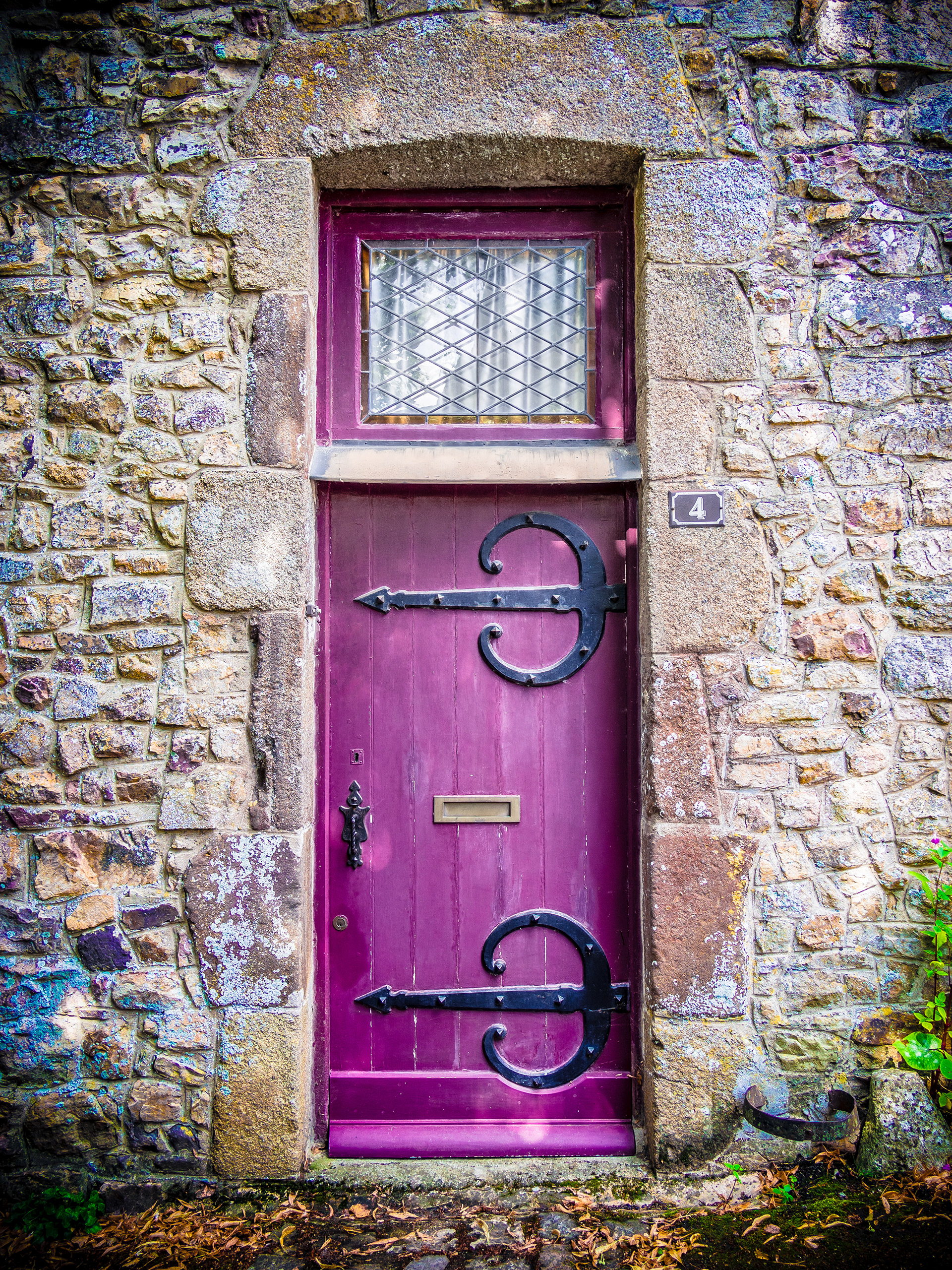 Une porte à Panorama de Saint-Céneri-le-Gérei (France)