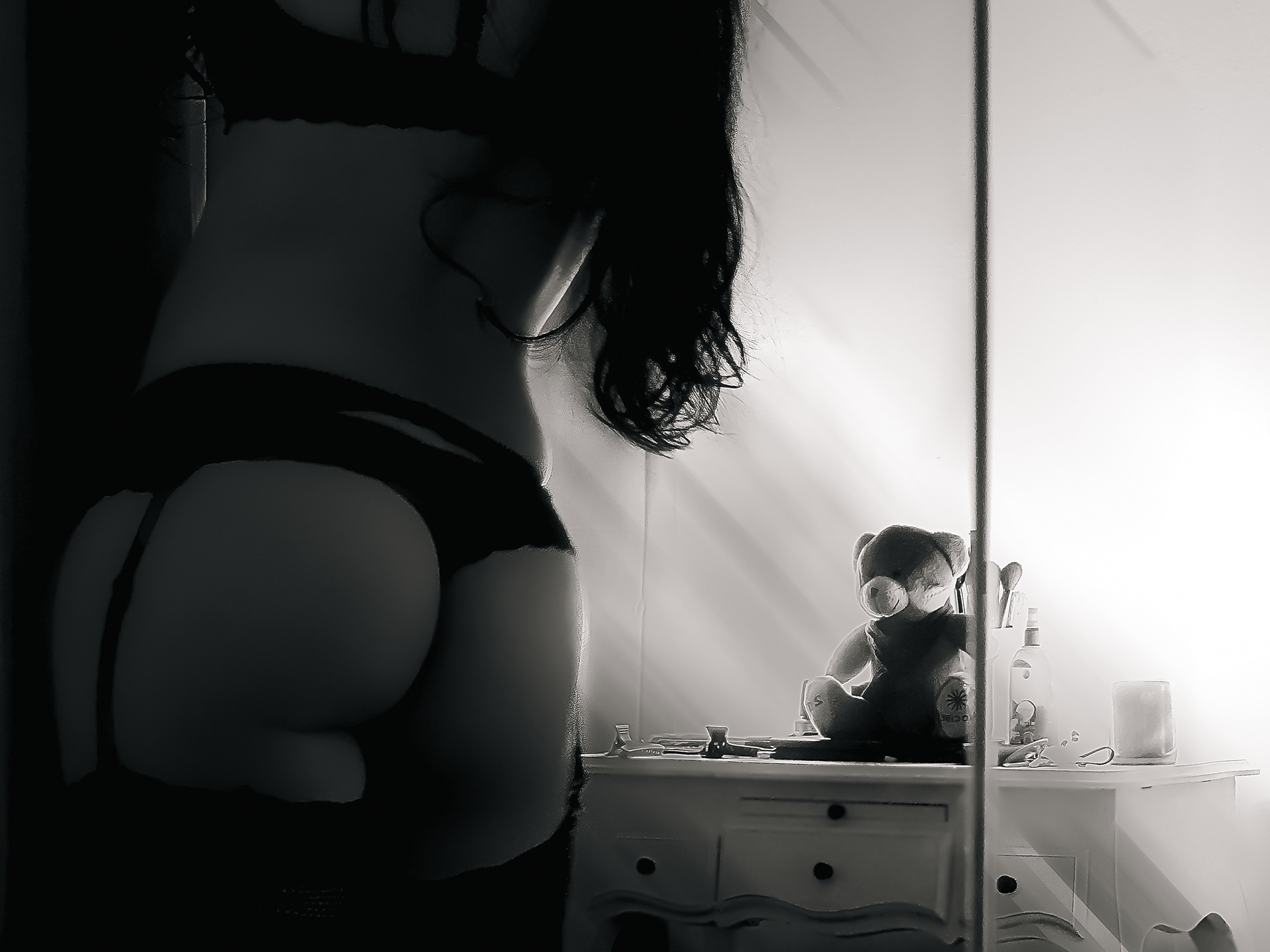 Femme en lingerie