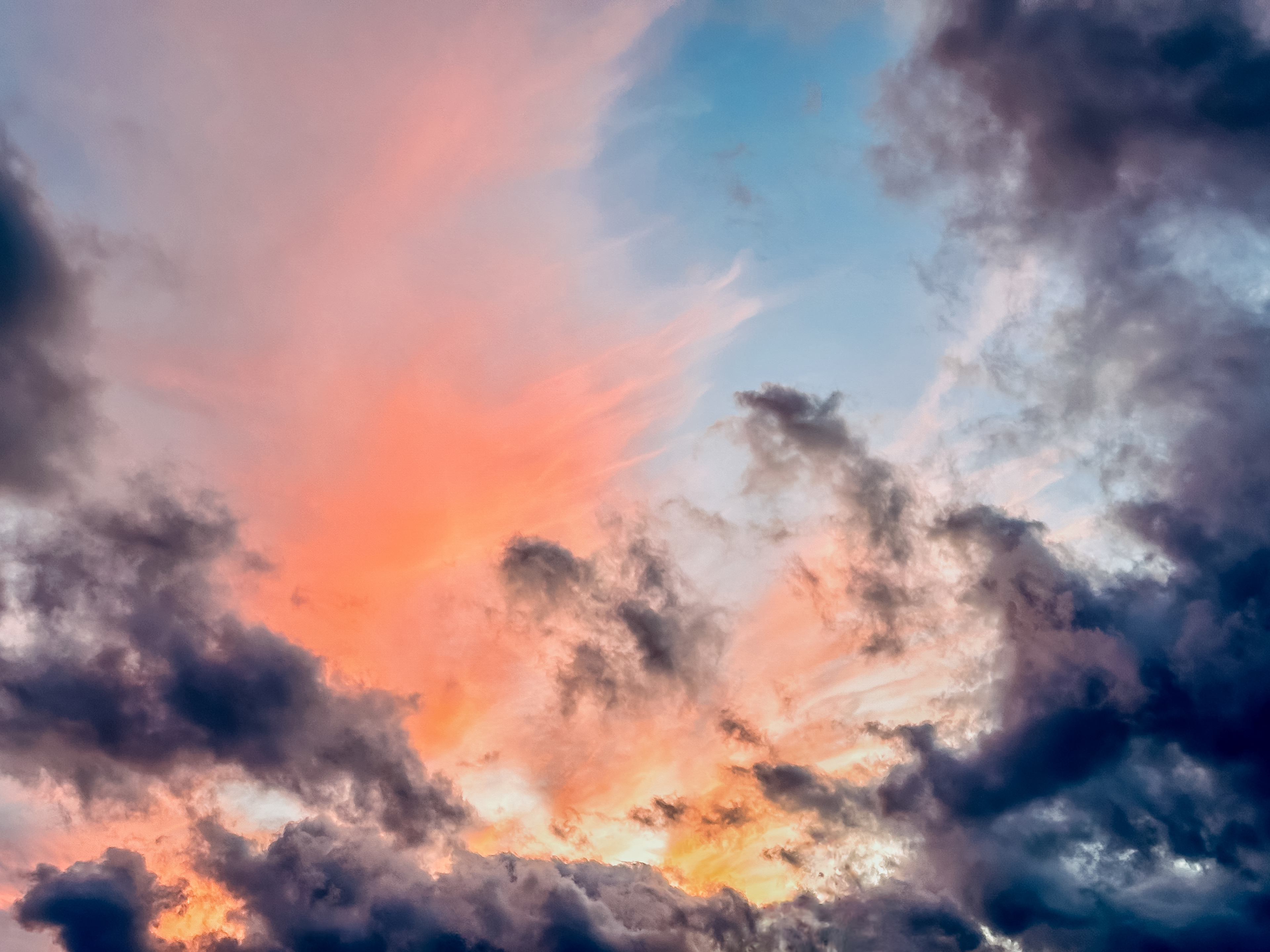 Un ciel couleur feu