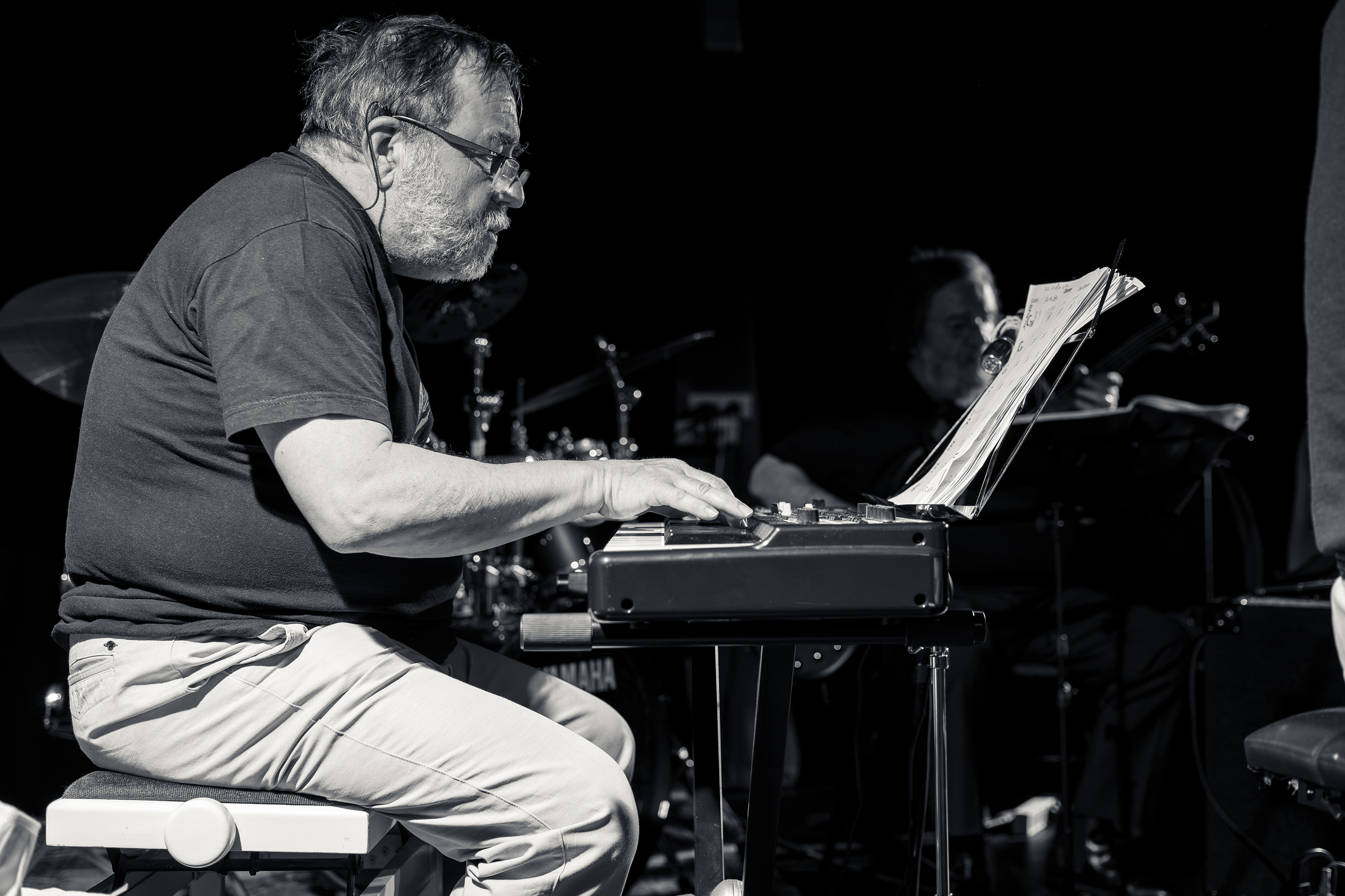 Un pianiste dans un concert de jazz