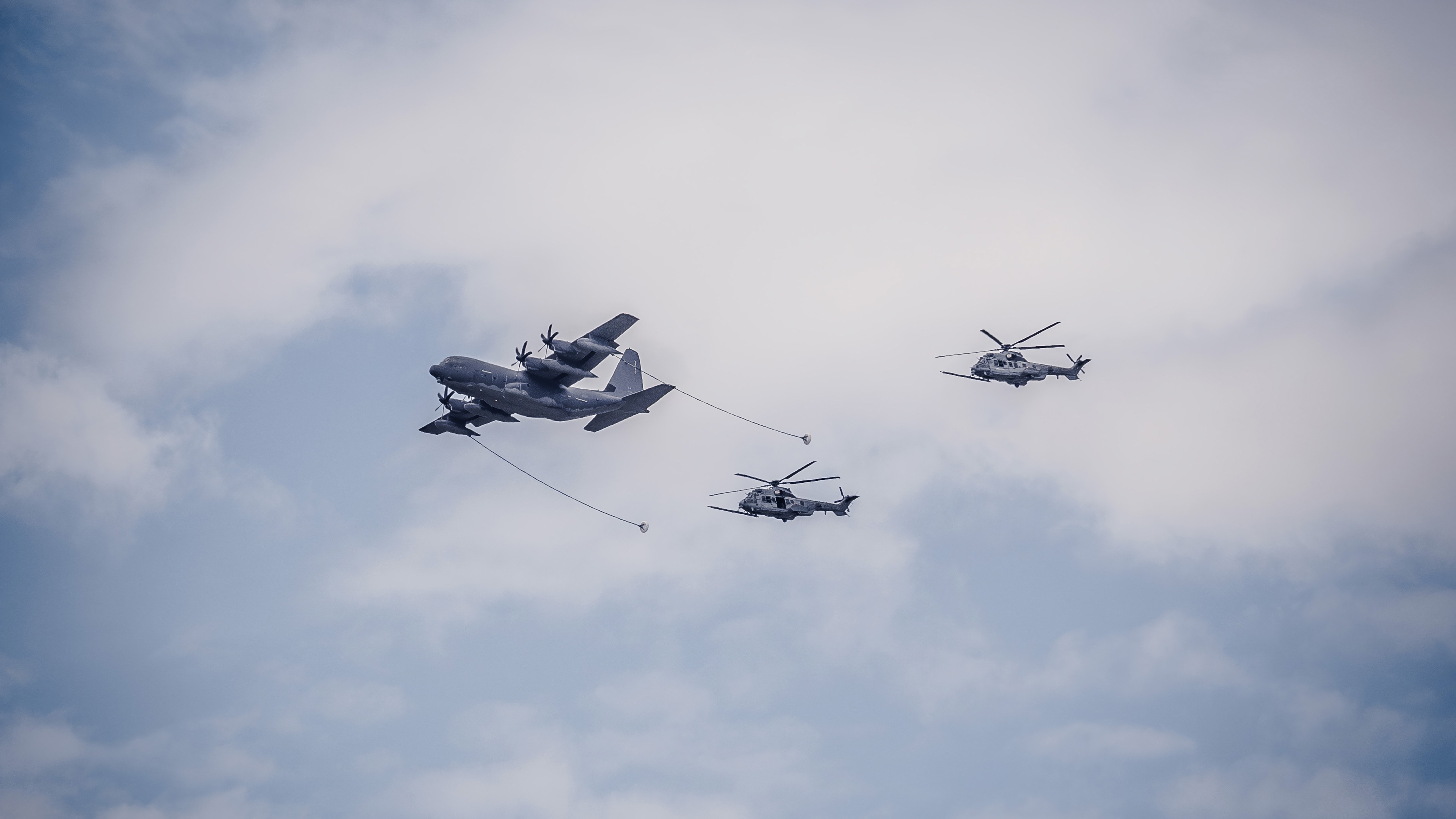 Des avions lors du défile du 14 Juillet
