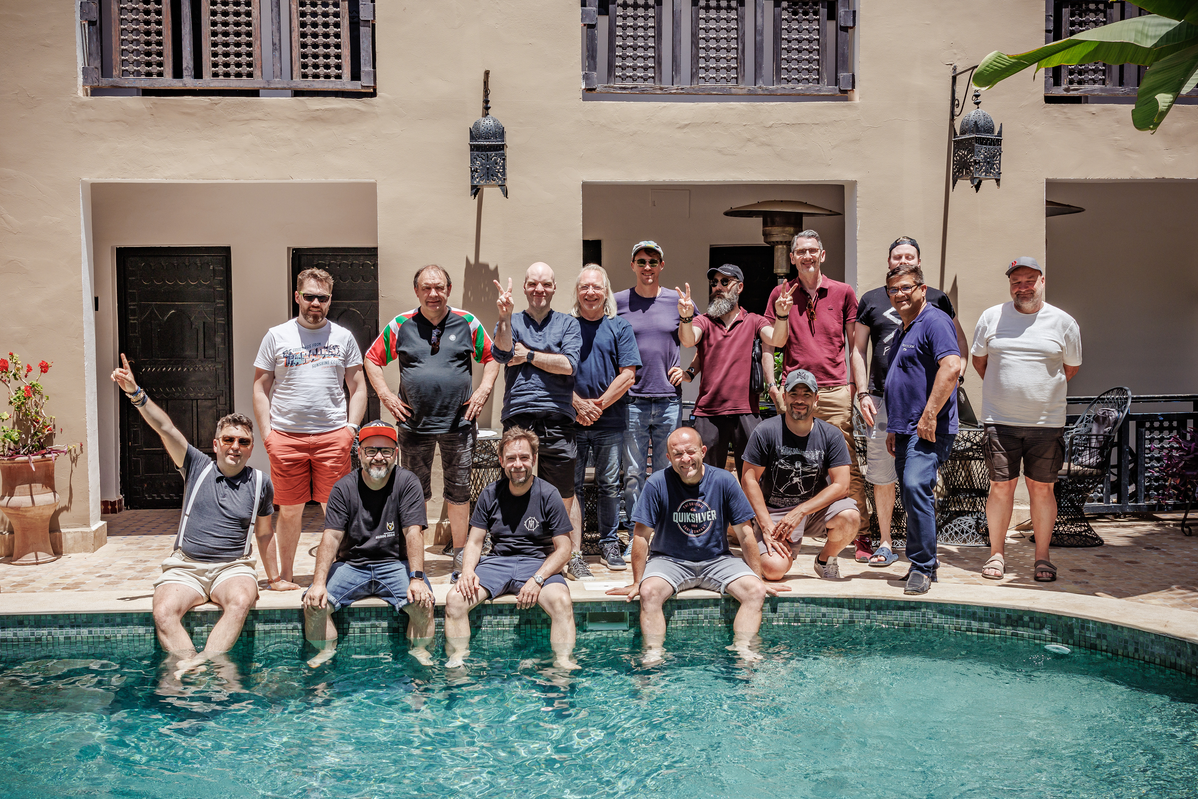 Le groupe de participants à la Masterclass" Les Sondiers" au Maroc