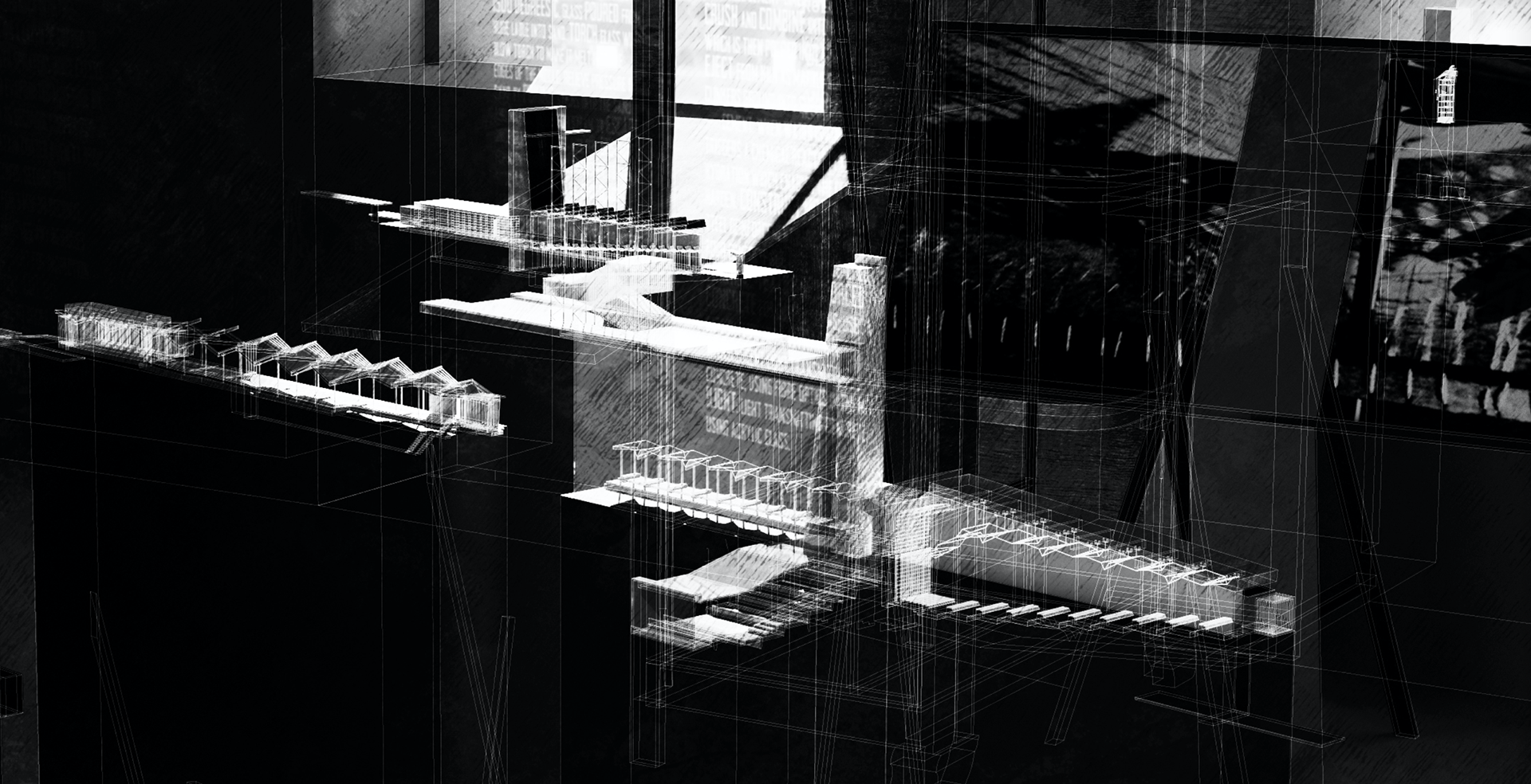 Forms at devised from folds and shadows re-appear in the architecture of the schemes. 