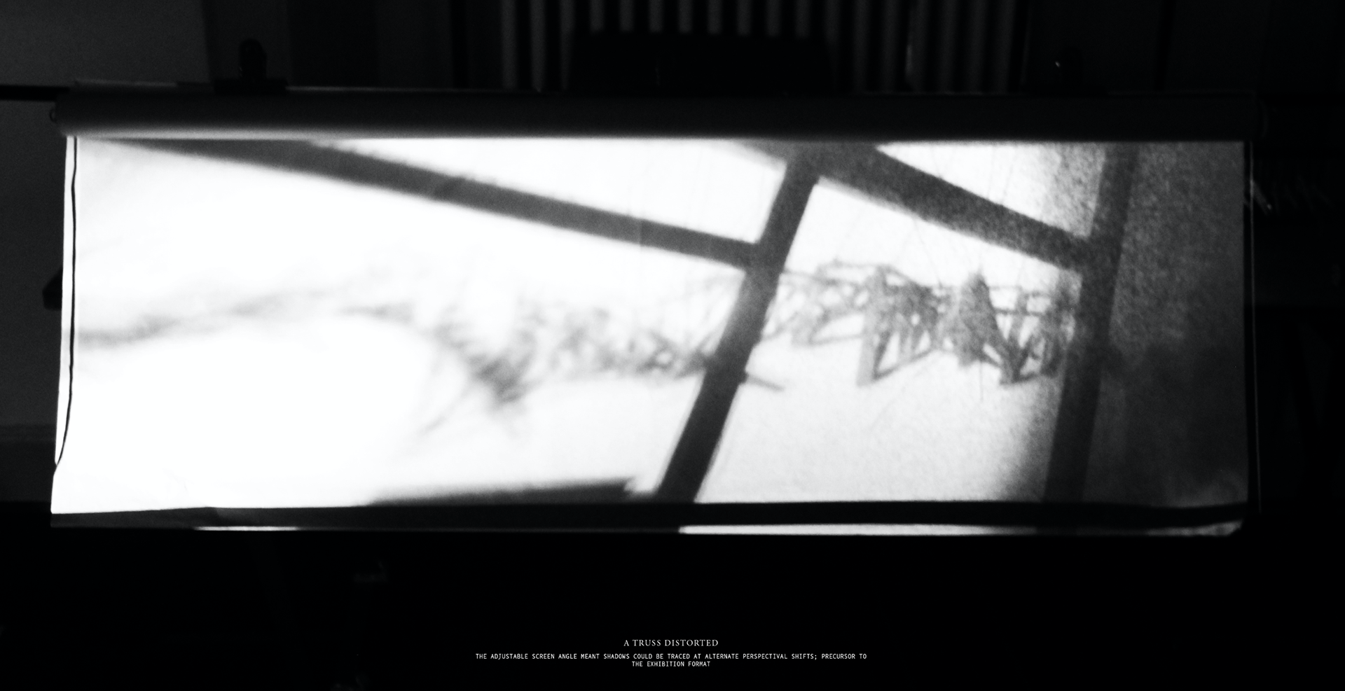 A screen on which to draw shadows. 