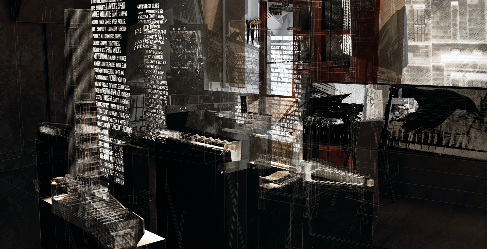 The real broadway, the fantasy of nine new proposals and the studio - all sitting in tandem.