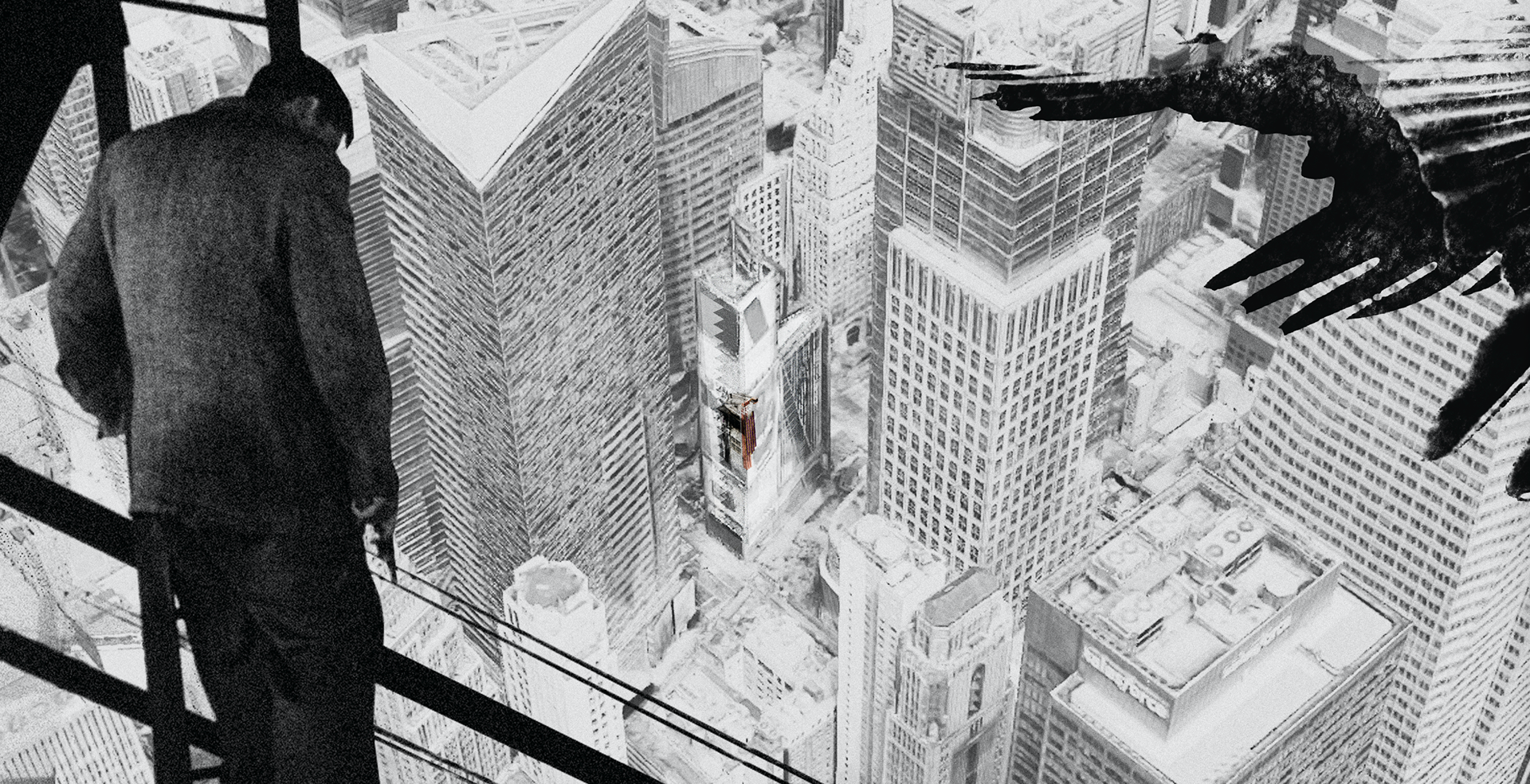 A laundry tower in Timesd Square seeks to clothe a naked - i.e. a flattened - city