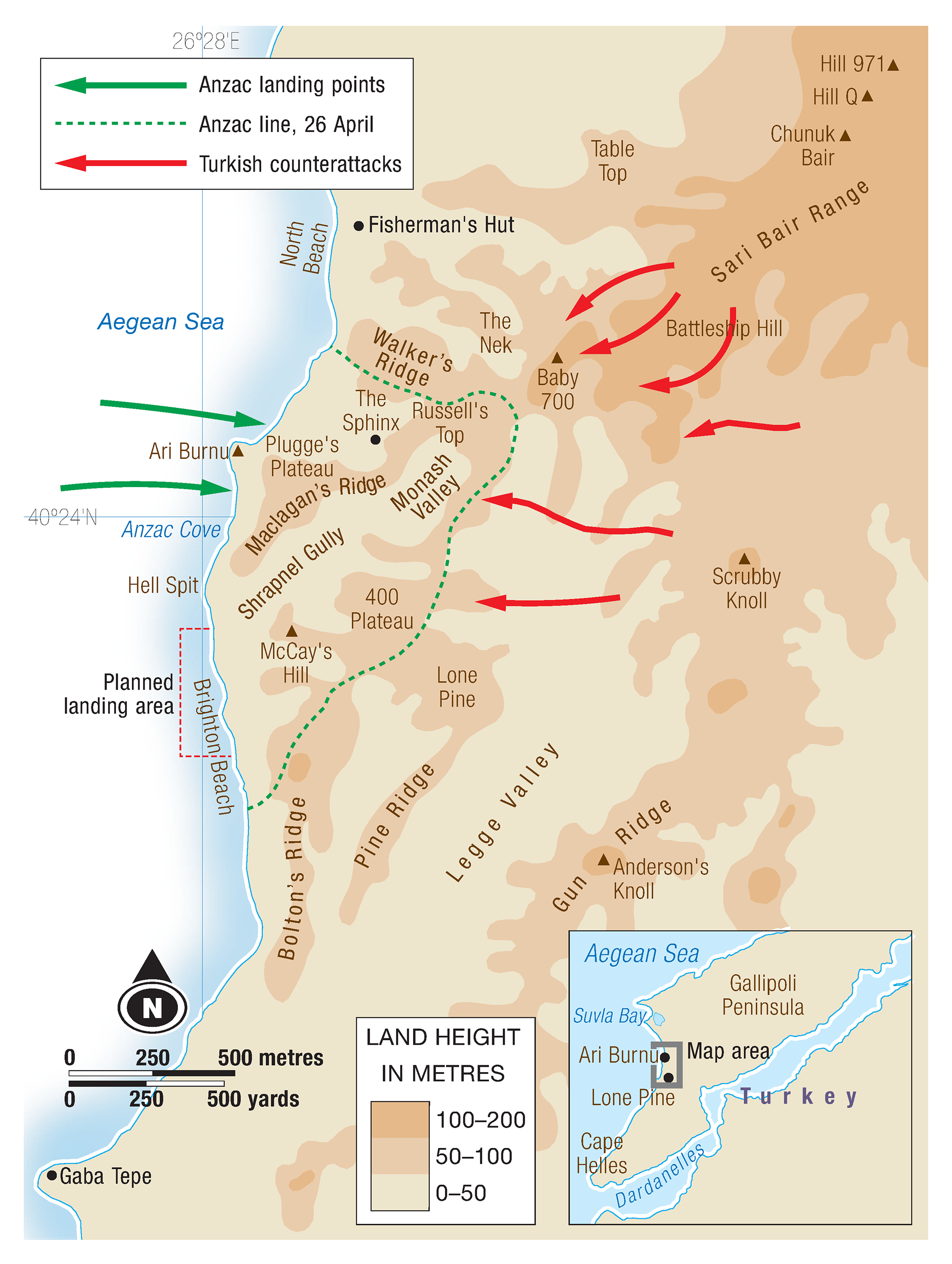 Cambridge University Press "Skills in Global Geography" ANZAC Gallipoli campaign